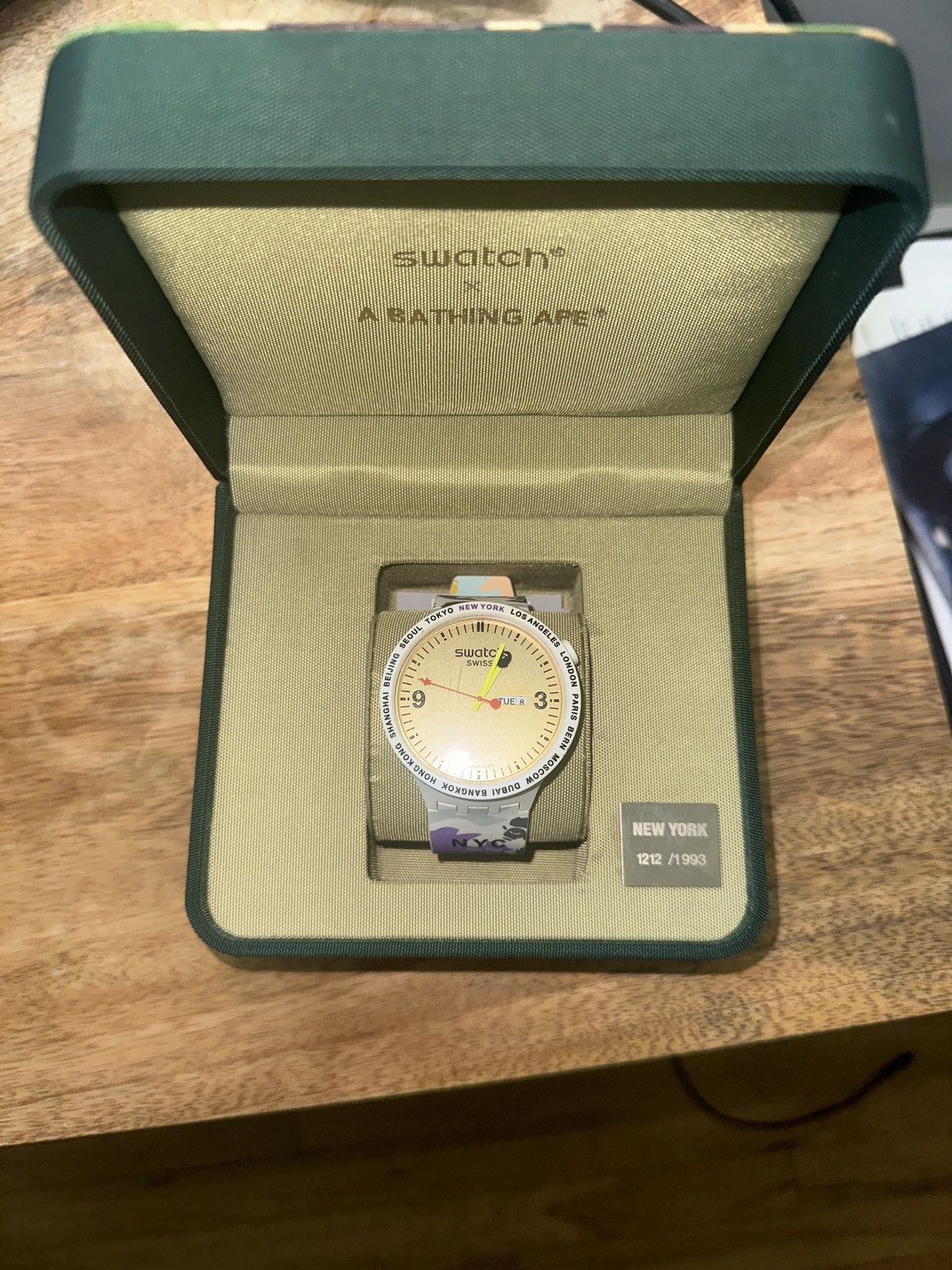 Bape Bape x Swatch Big Bold NYC Edition Size 32 - 1 Thumbnail