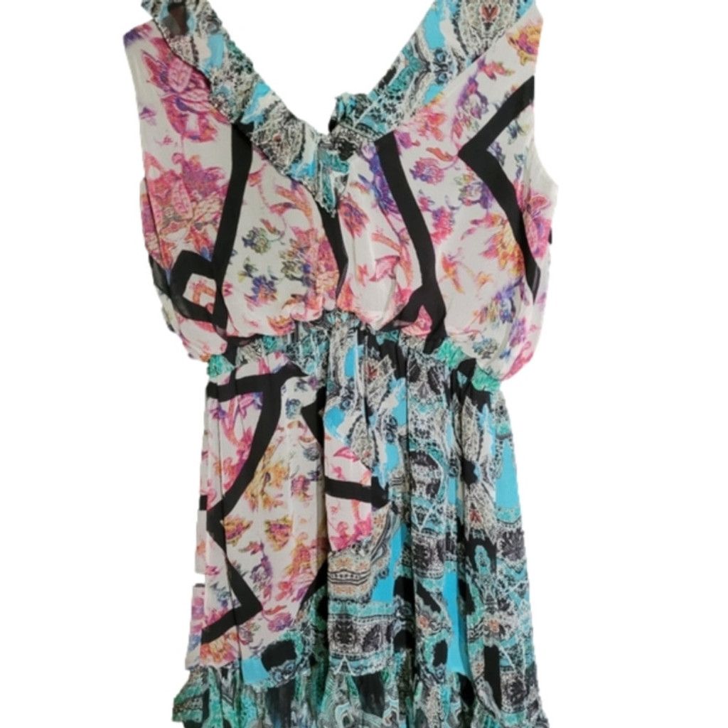 Nicole Miller Nicole Miller, beautiful dress, casual, NWOT, Size M Size L / US 10 / IT 46 - 6 Thumbnail