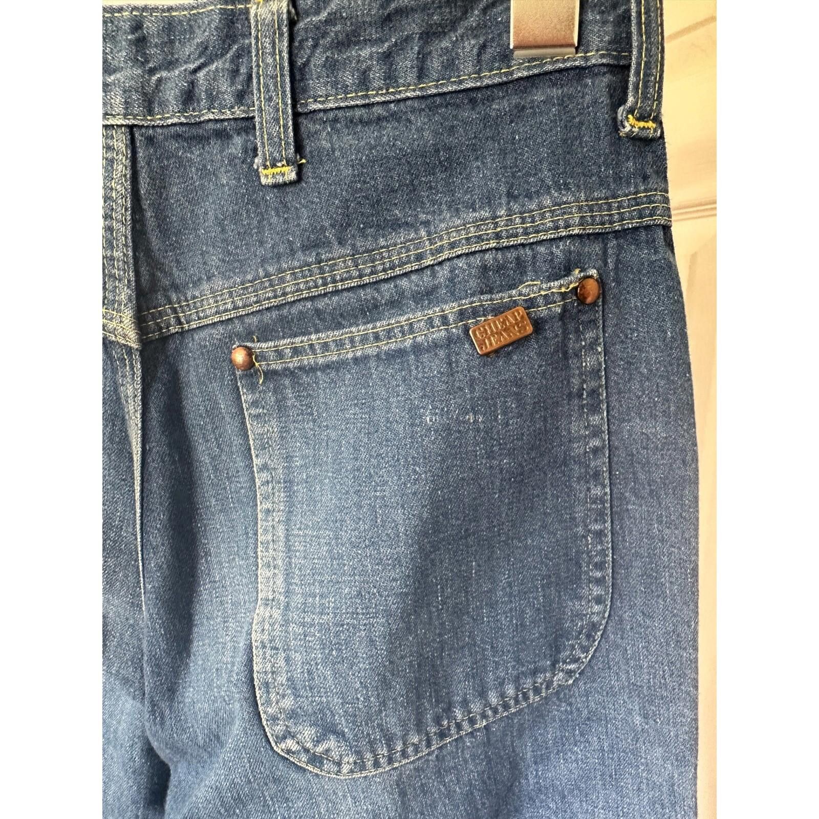Designer 60s Cheap Jeans Denim Talon 42 Zipper 30 x 31 Size US 30 / EU 46 - 4 Thumbnail