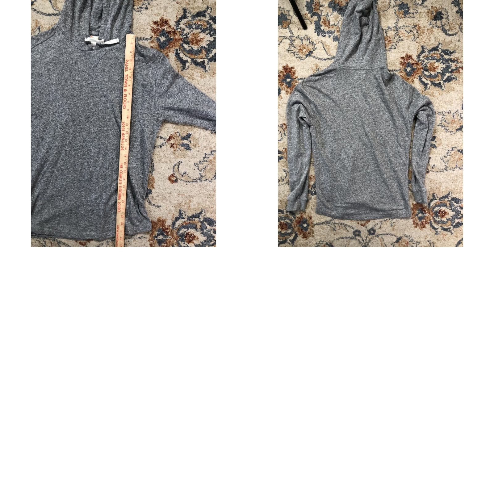Marine Layer Marine Layer Hoodie Shirt Mens S Gray Lightweight Jersey Pullover Size US S / EU 44-46 / 1 - 8 Thumbnail