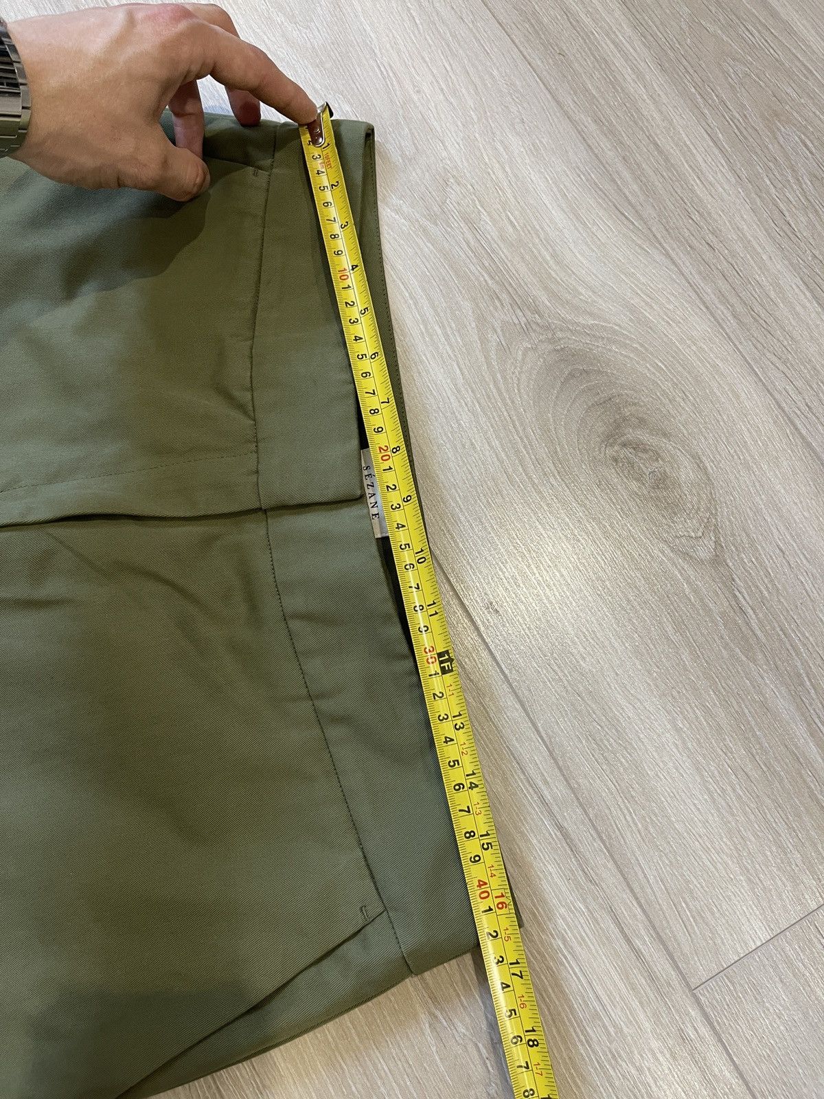 Sezane 🔥 Sezane woman’s pants trousers khaki 40 Size 30" / US 8 / IT 44 - 9 Thumbnail