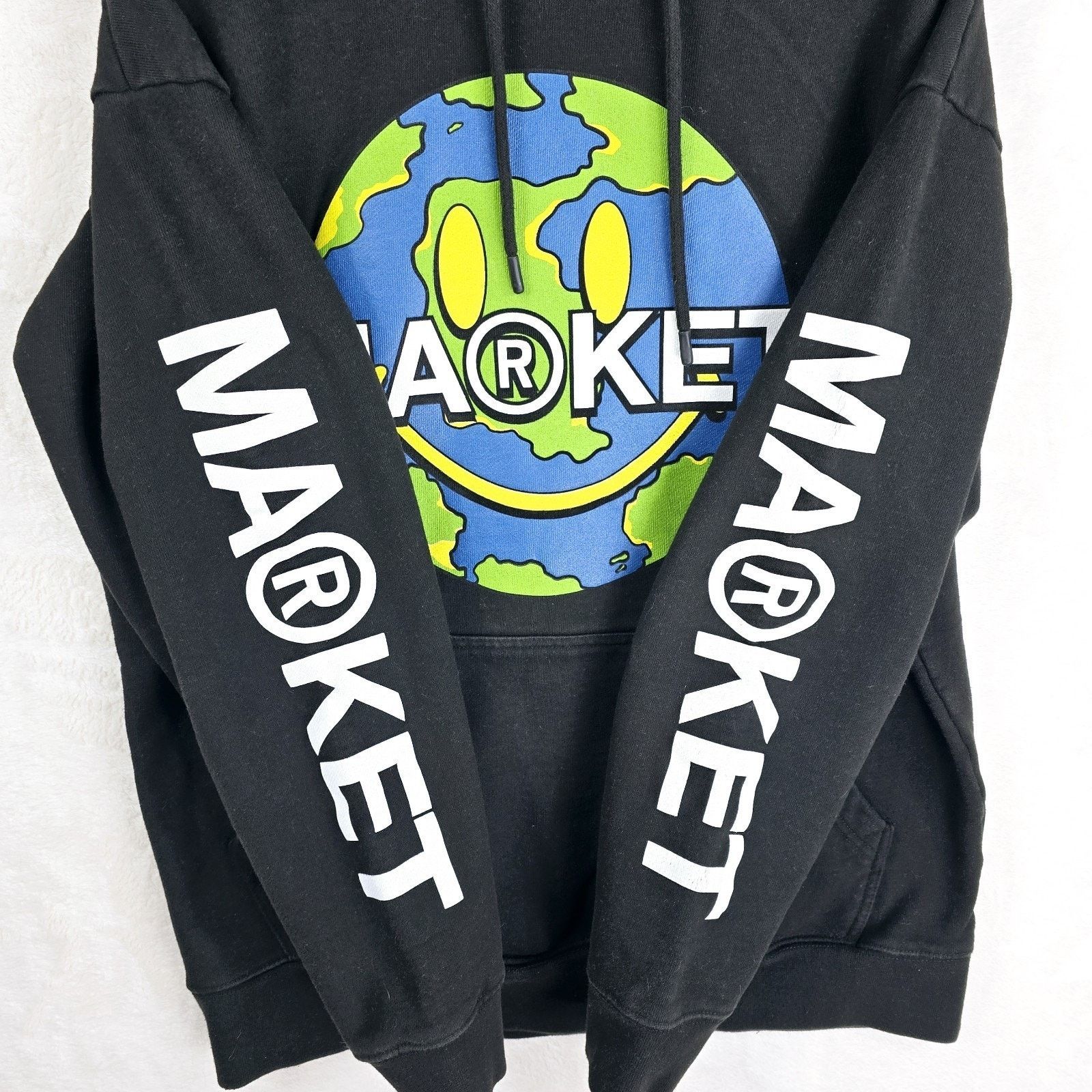 Market Chinatown Market Smiley Globe Sweatshirt Hoodie Men's XL Size US XL / EU 56 / 4 - 4 Thumbnail