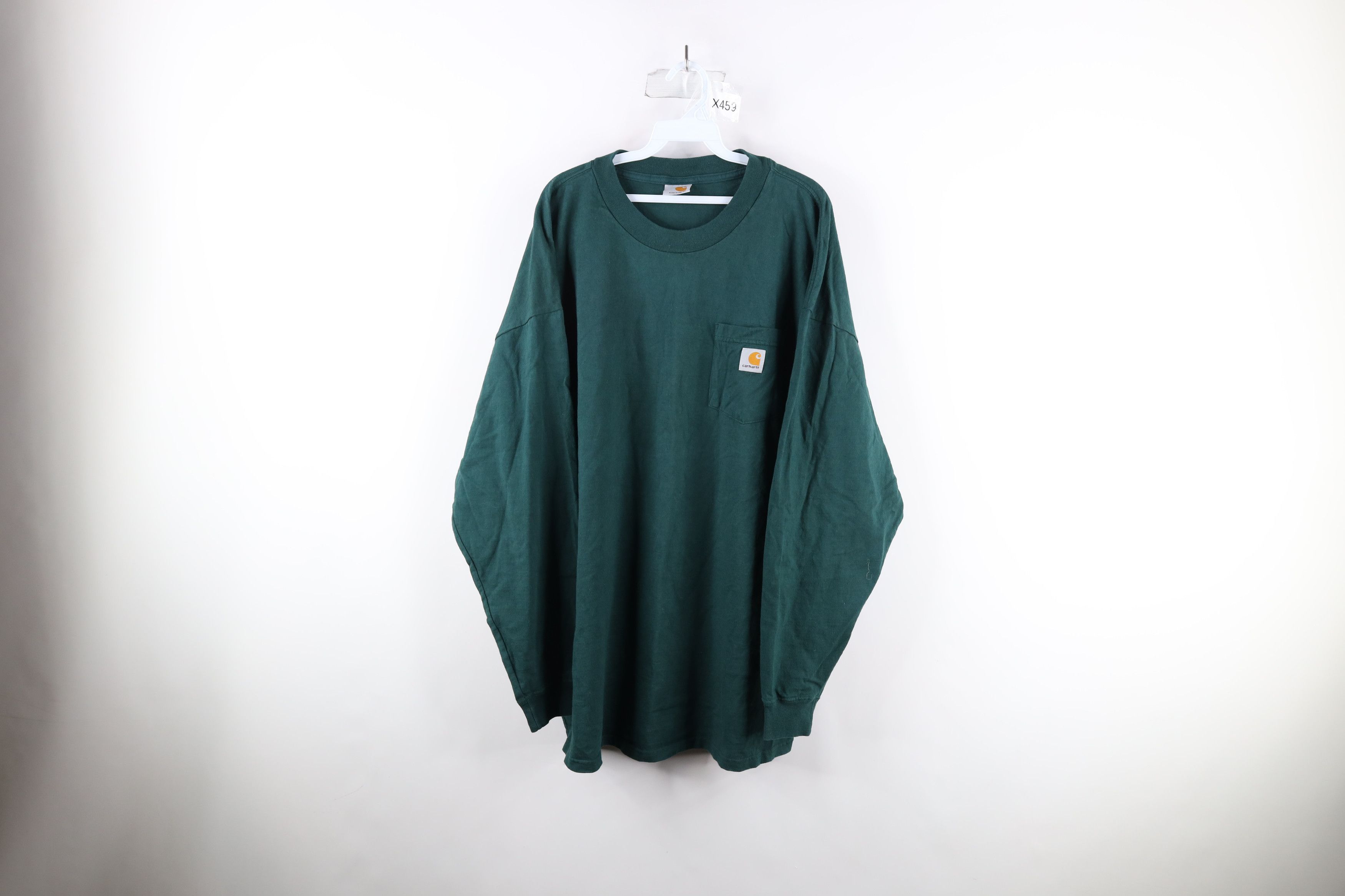 Vintage 90s Carhartt Heavyweight Long Sleeve T-Shirt Green