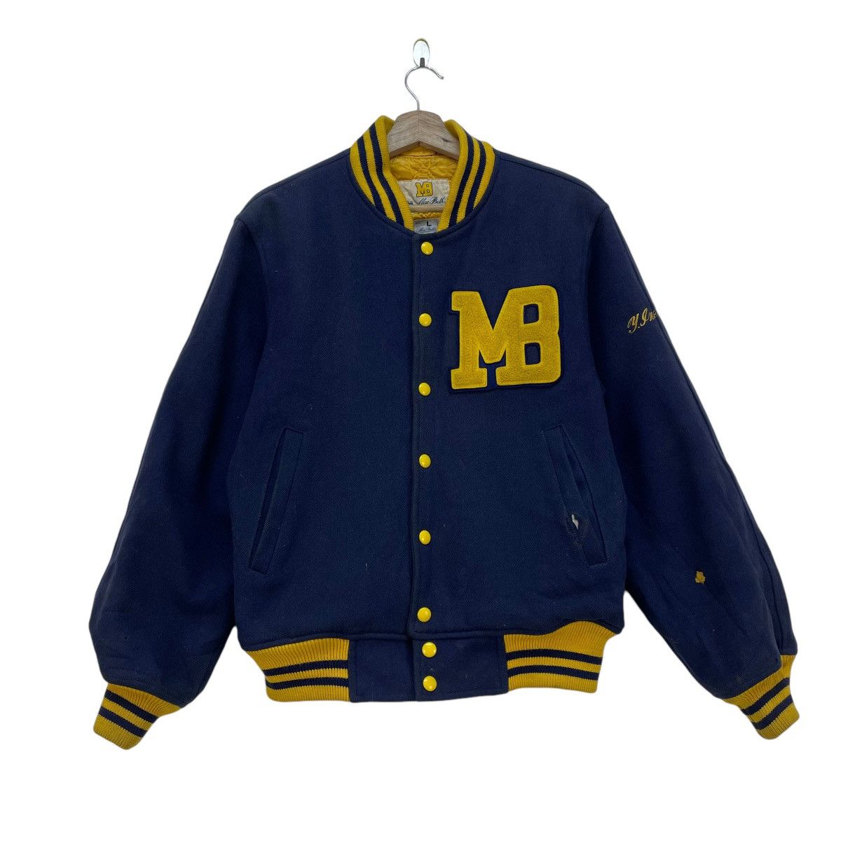 Vintage Vintage Varsity Mac Beth 60s Campus Wool Varsity Size US M / EU 48-50 / 2 - 2 Thumbnail