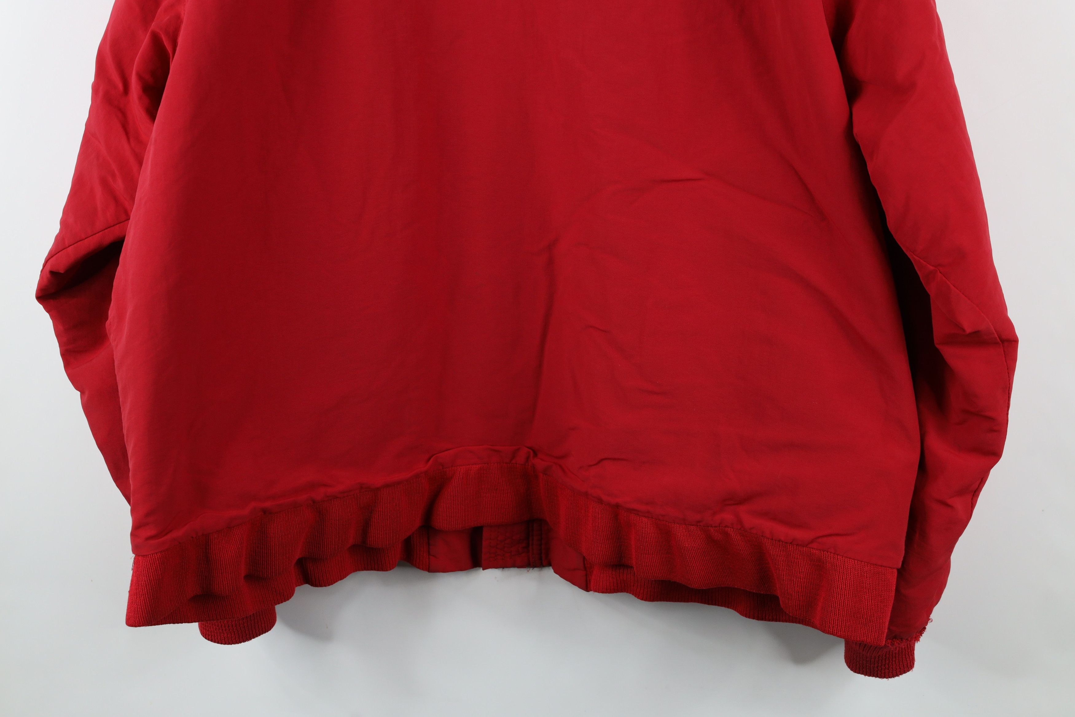 Lands' End × Vintage Vintage 90s Lands End Lined Squall Bomber Jacket Red USA Size US XL / EU 56 / 4 - 15 Thumbnail