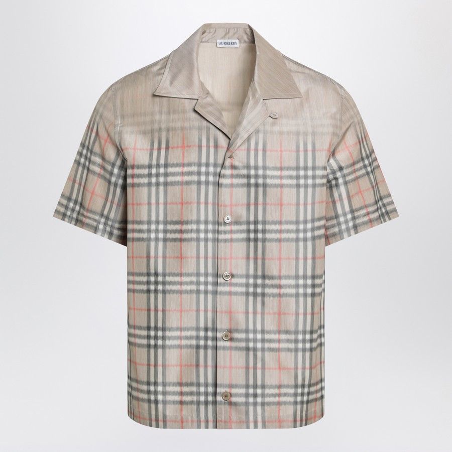 Burberry o1d2blof0226 Check Pattern Shirt in Beige Size US M / EU 48-50 / 2 - 1 Thumbnail