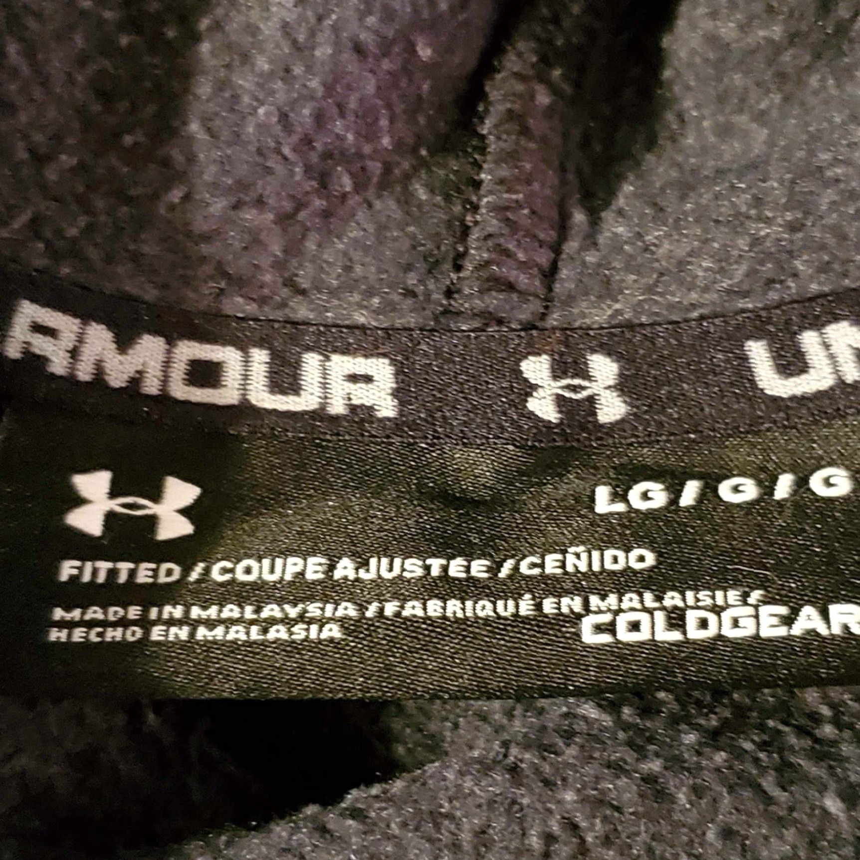 Under Armour Under Armour ColdGear Sweater Men’s XL Grey Fleece Mock Neck Storm Size US XL / EU 56 / 4 - 3 Thumbnail