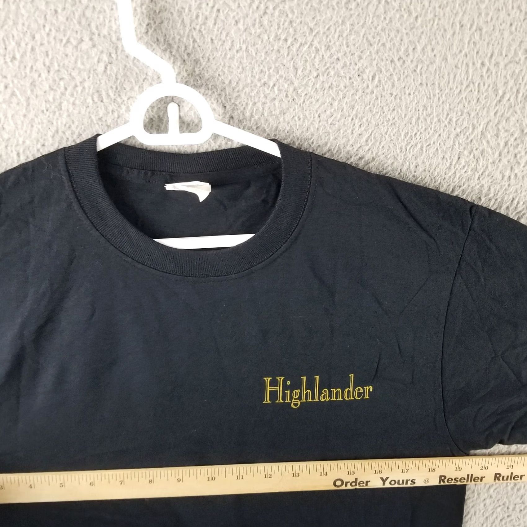 Vintage Vintage Highlander Shirt Men Adult Medium Black T-Shirt Logo Double-Sided Movie Promo NOS Size US M / EU 48-50 / 2 - 7 Thumbnail