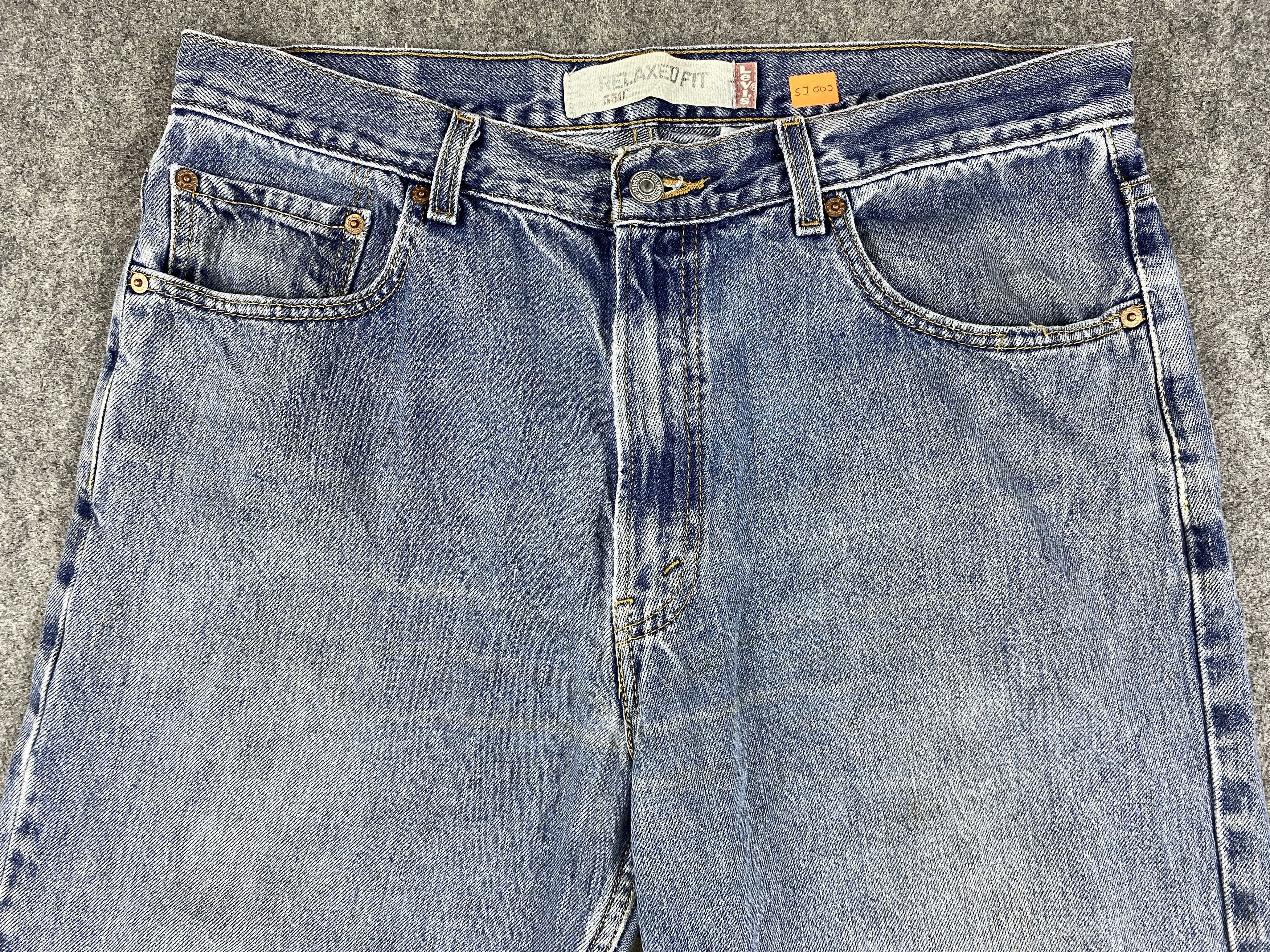 Levi's Faded Blue Vintage Levi's 550 Jeans 36x31 Denim -SJ002 Size US 36 / EU 52 - 3 Thumbnail