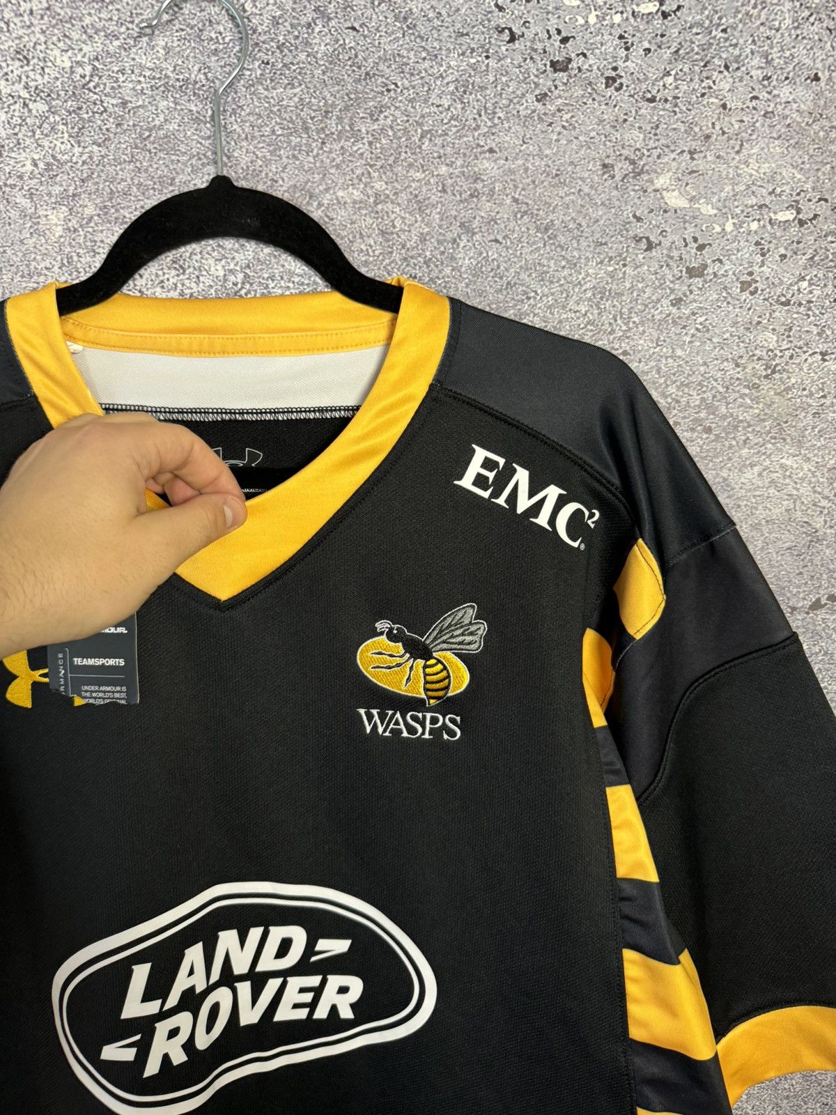 Under Armour Wasps Rugby Shirt XL Home 2015/16 Under Armour Jersey Size US XL / EU 56 / 4 - 7 Thumbnail
