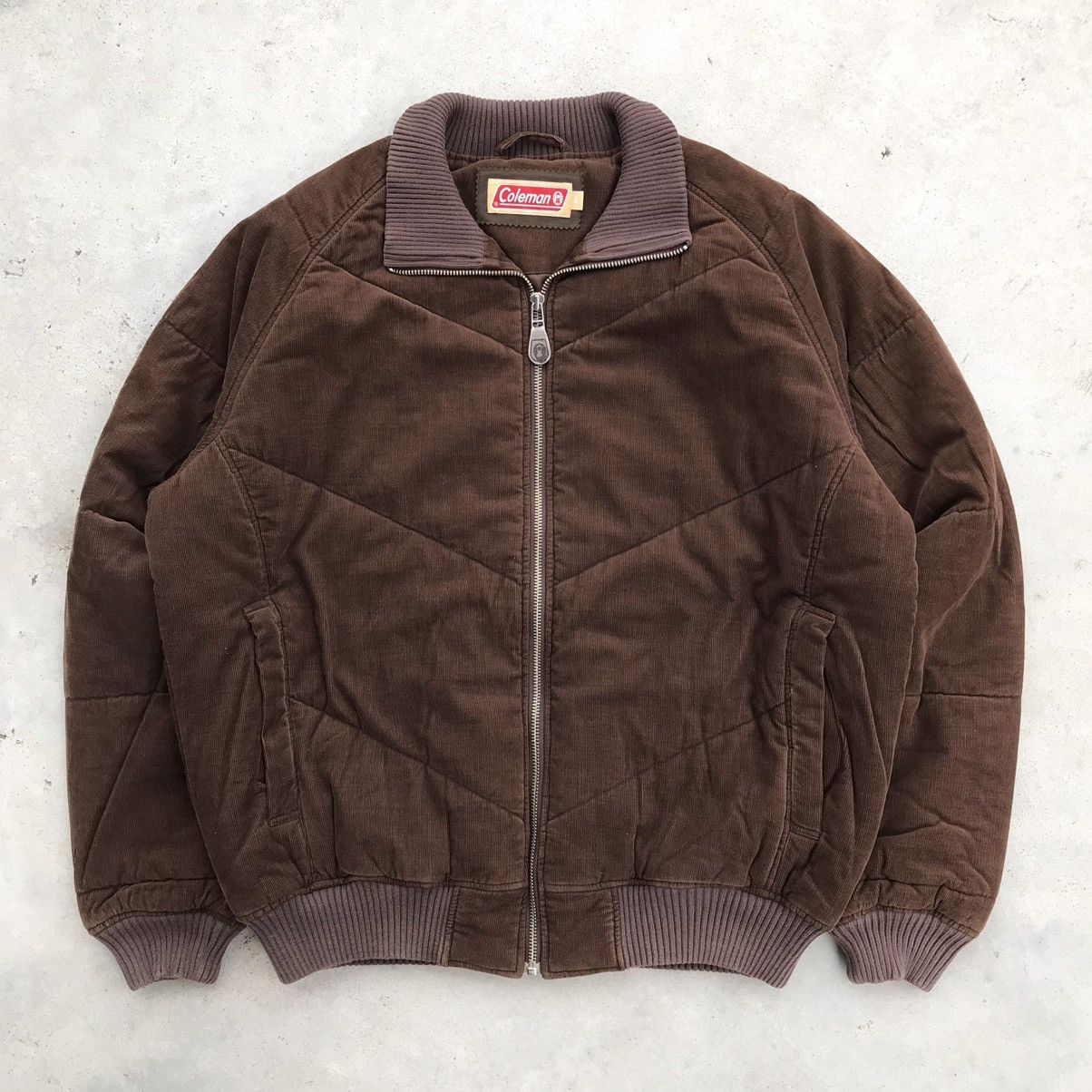 Coleman 2000's Coleman Outdoor Brown Corduroy Bomber Jacket Size US M / EU 48-50 / 2 - 1 Thumbnail