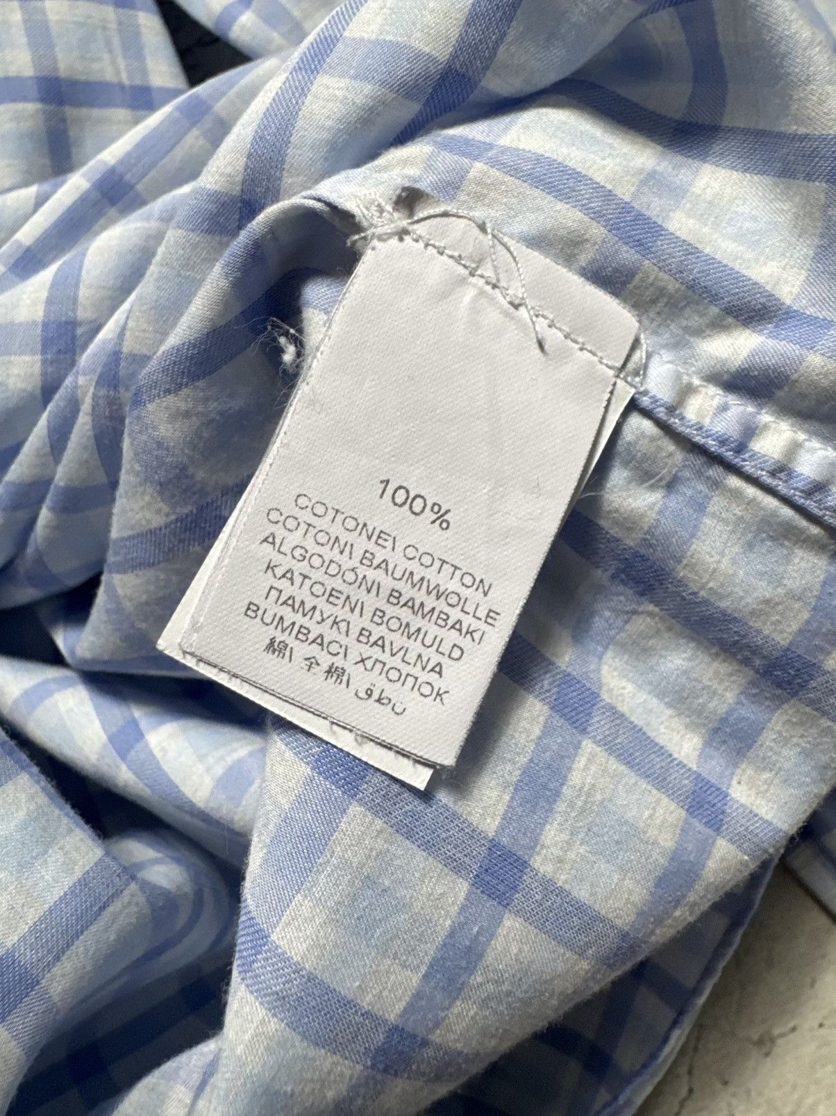 Brunello Cucinelli Brunello Cucinelli Check Button Up Luxury Shirt Size M Size US M / EU 48-50 / 2 - 8 Thumbnail