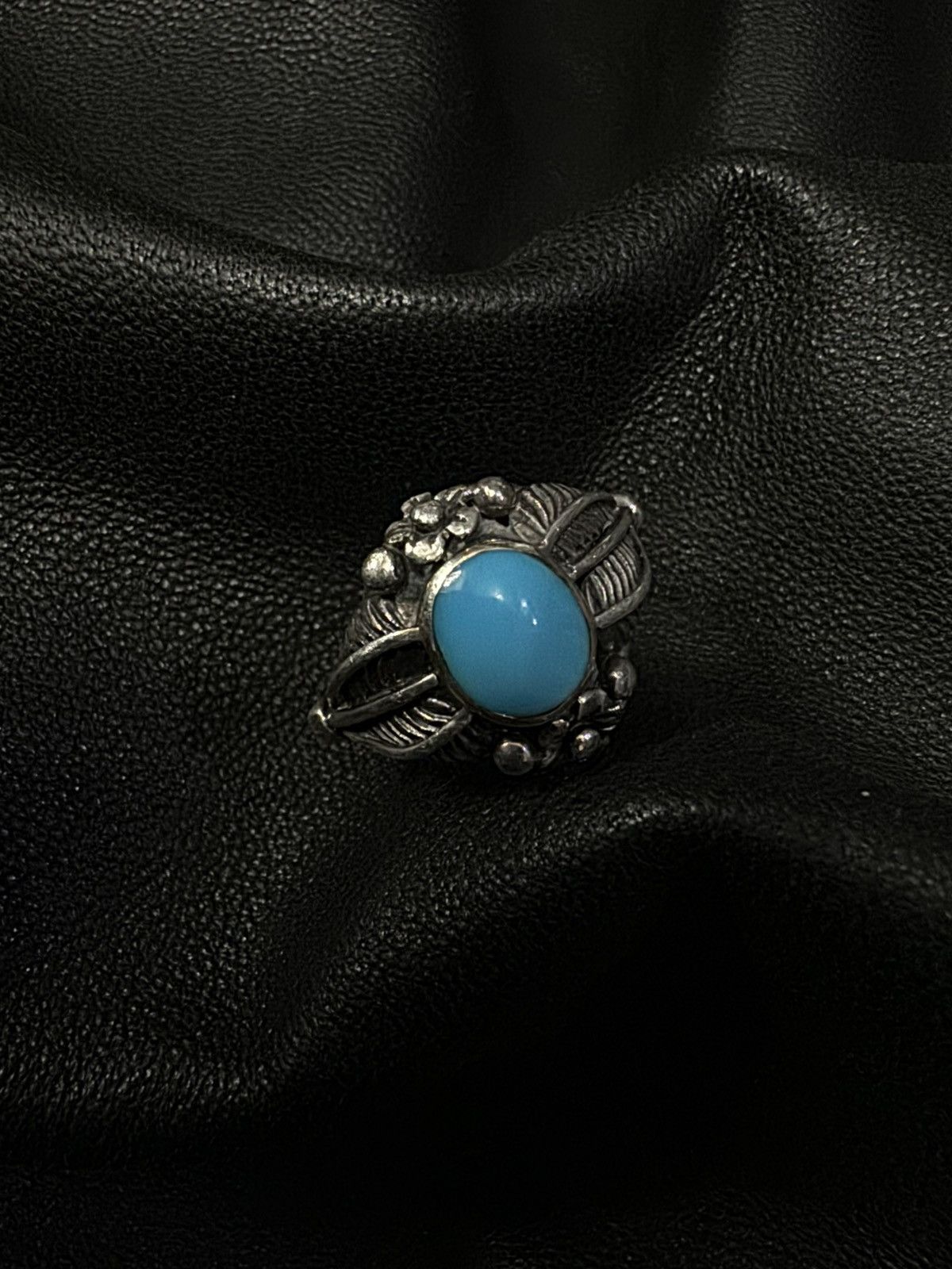 Jewelry NATURAL SLEEPING BEAUTY TURQUOISE 925 SILVER RING SZ 4 Size ONE SIZE - 4 Thumbnail