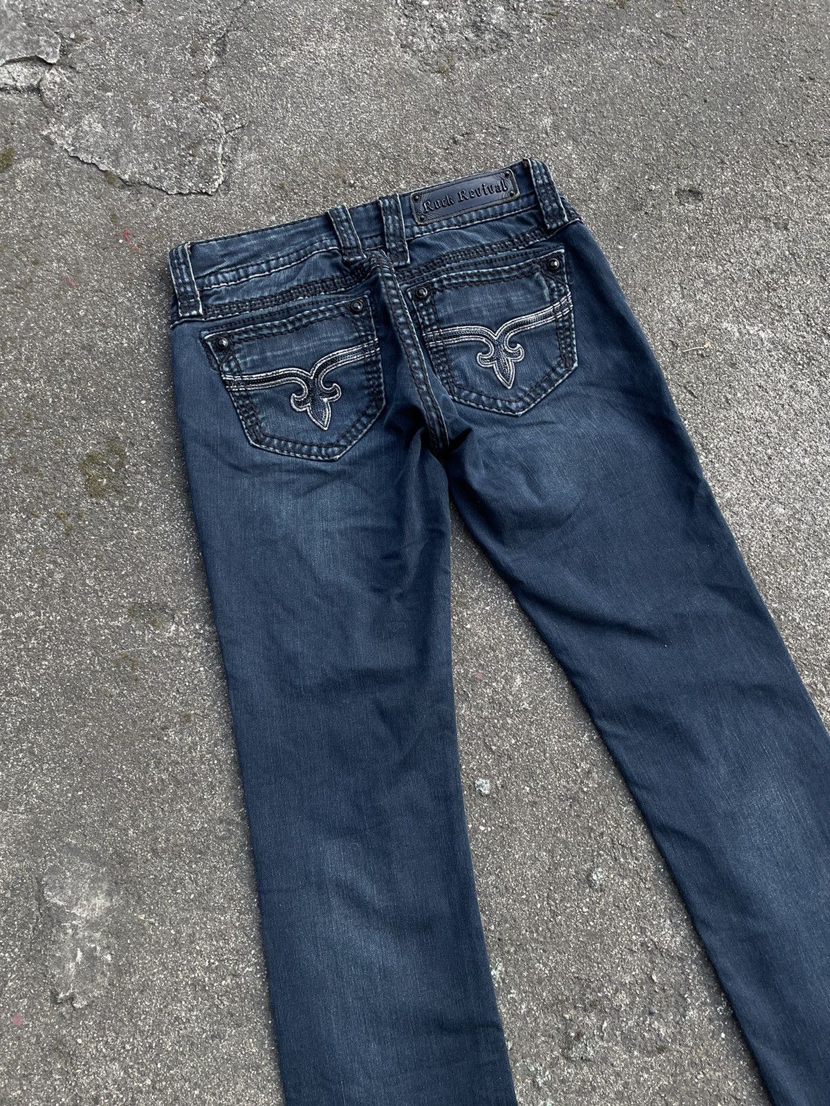 Designer × Rock Revival × Vintage Rock Revival Jeans y2k 00s low rise denim pants trousers Size 26" / US 2 / IT 38 - 2 Thumbnail