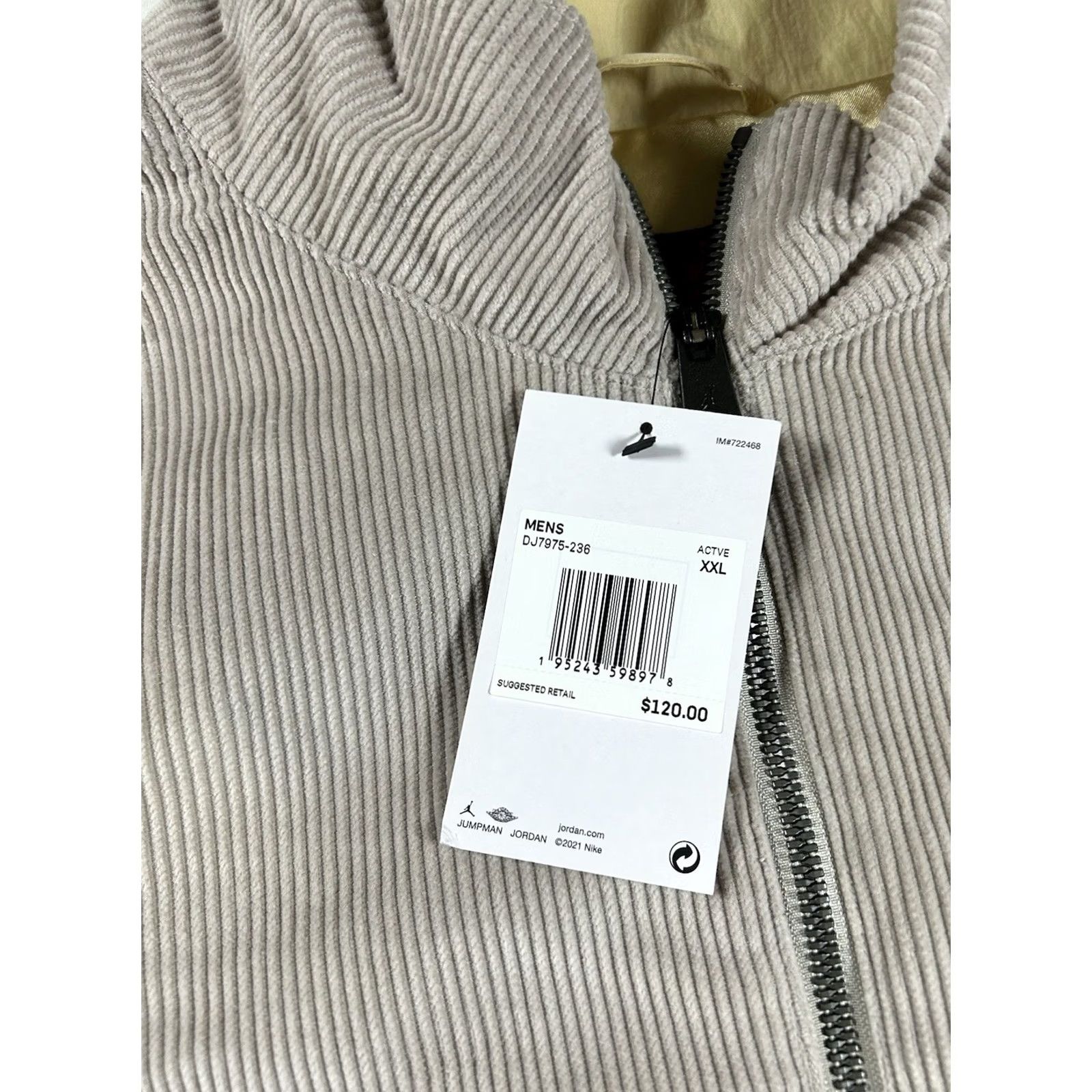 Jordan Brand Air Jordan x Honor The Gift Inner City Russell Westbrook Corduroy Jacket 2XL New Size US XXL / EU 58 / 5 - 5 Thumbnail