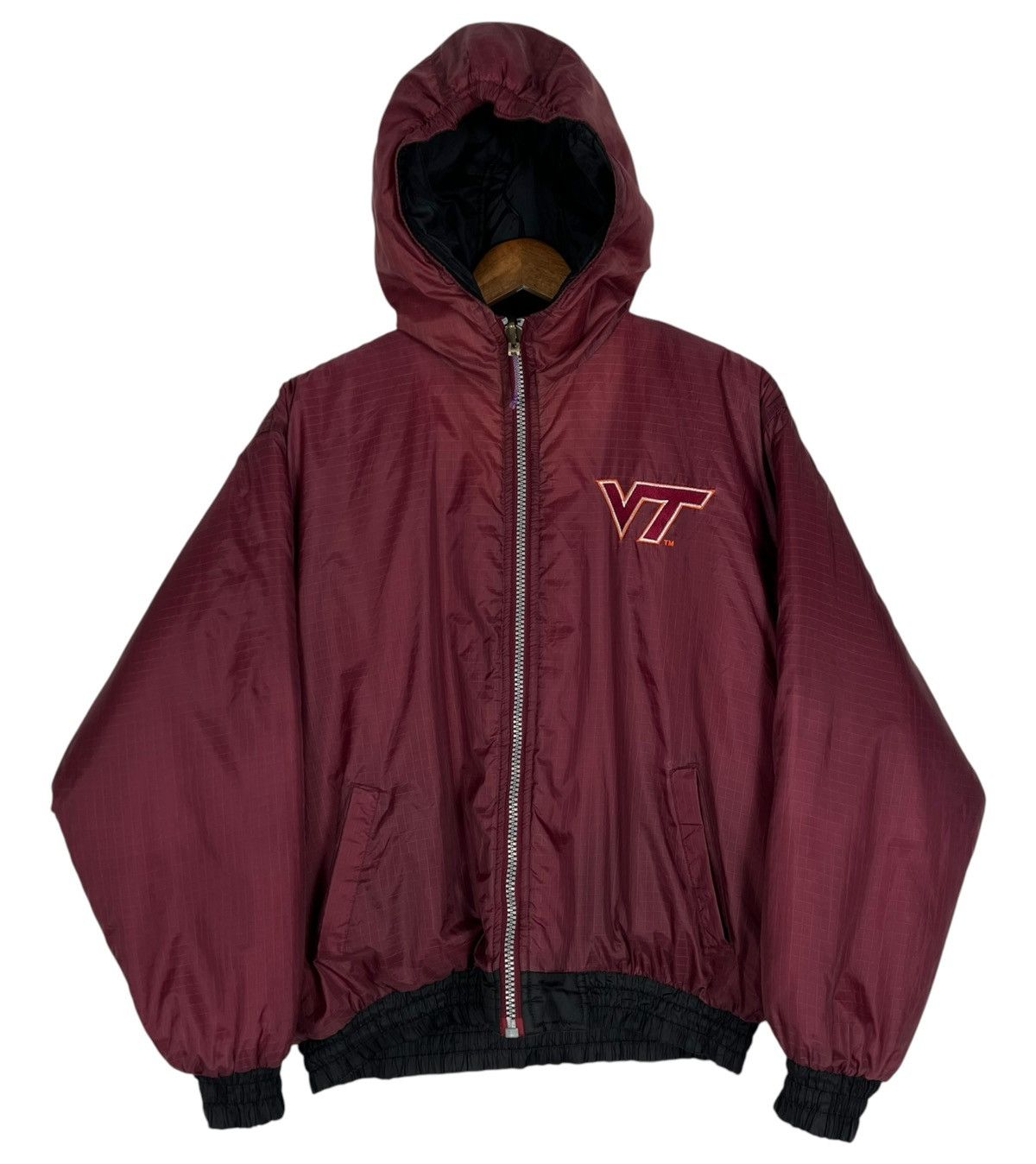 NFL 90s Vintage Hockey Virginia Pro Player Reversible Jacket Size US L / EU 52-54 / 3 - 3 Thumbnail