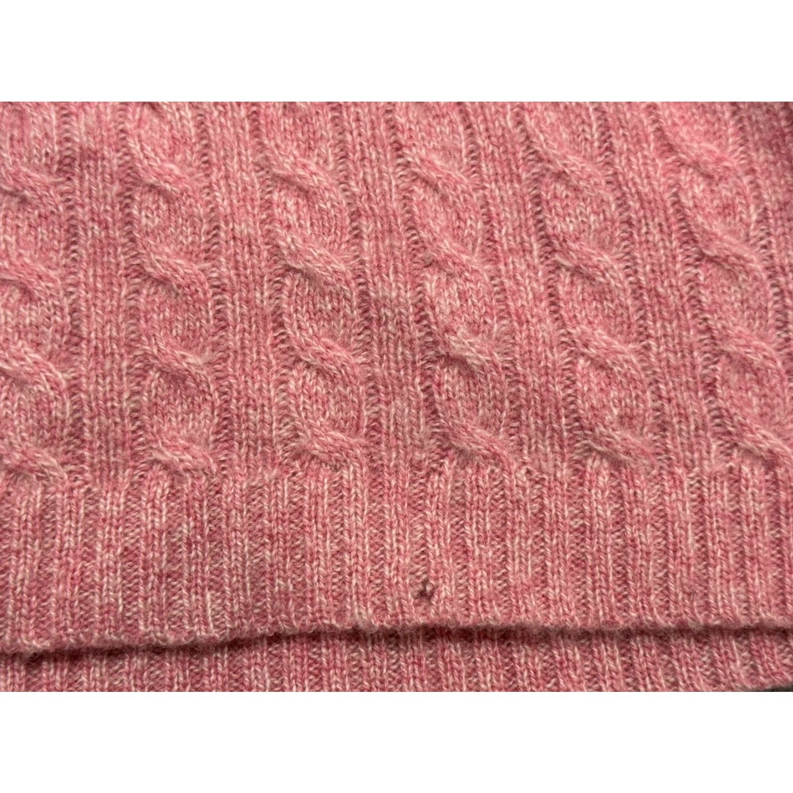 St. John VINTAGE St. John Sweater Pink 100% Cashmere Cable Knit Medium Womens Pullover Short Sleeve Round Neck Classic Size M / US 6-8 / IT 42-44 - 6 Thumbnail
