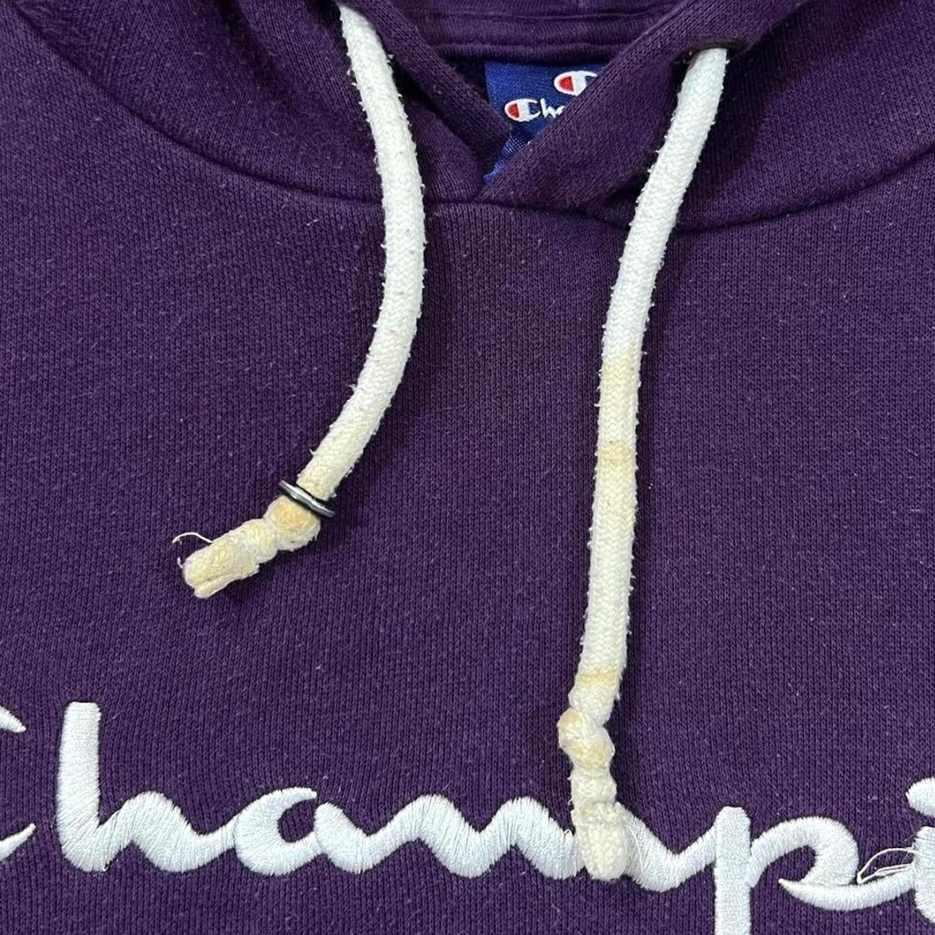 Champion Champion Classic Embroidered Purple Pullover Hoodie XXS Women's Small Hoodie Pullover Embroidered Spellout Logo Vintage? Size XXS / US 00 / IT 34 - 8 Thumbnail