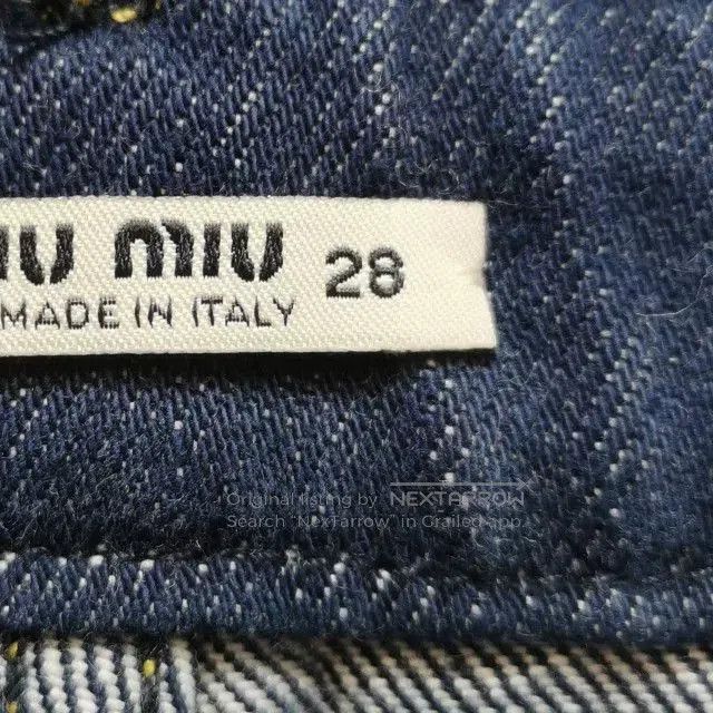 Miu Miu Miu Miu Cotton Denim Pants Size 28. Size 28" / US 6 / IT 42 - 6 Thumbnail