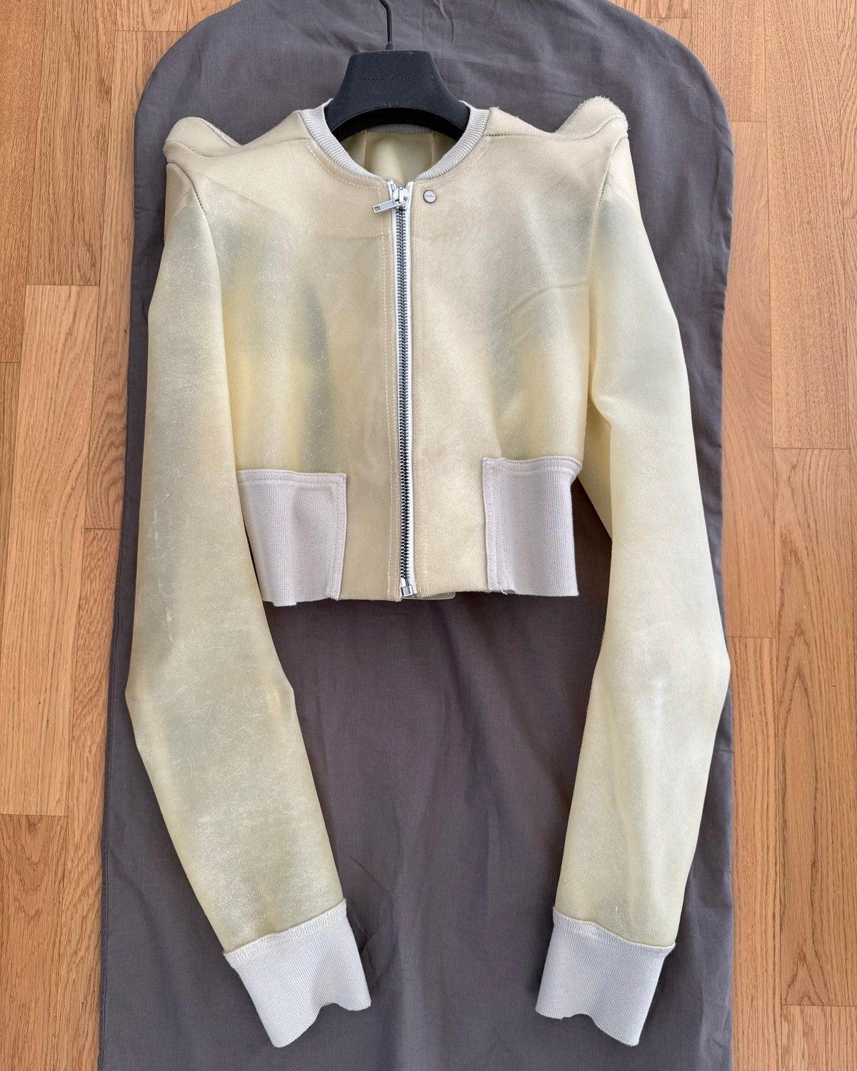 Rick Owens Apparition Leather Cropped Tec Flight jacket Size M / US 6-8 / IT 42-44 - 2 Thumbnail
