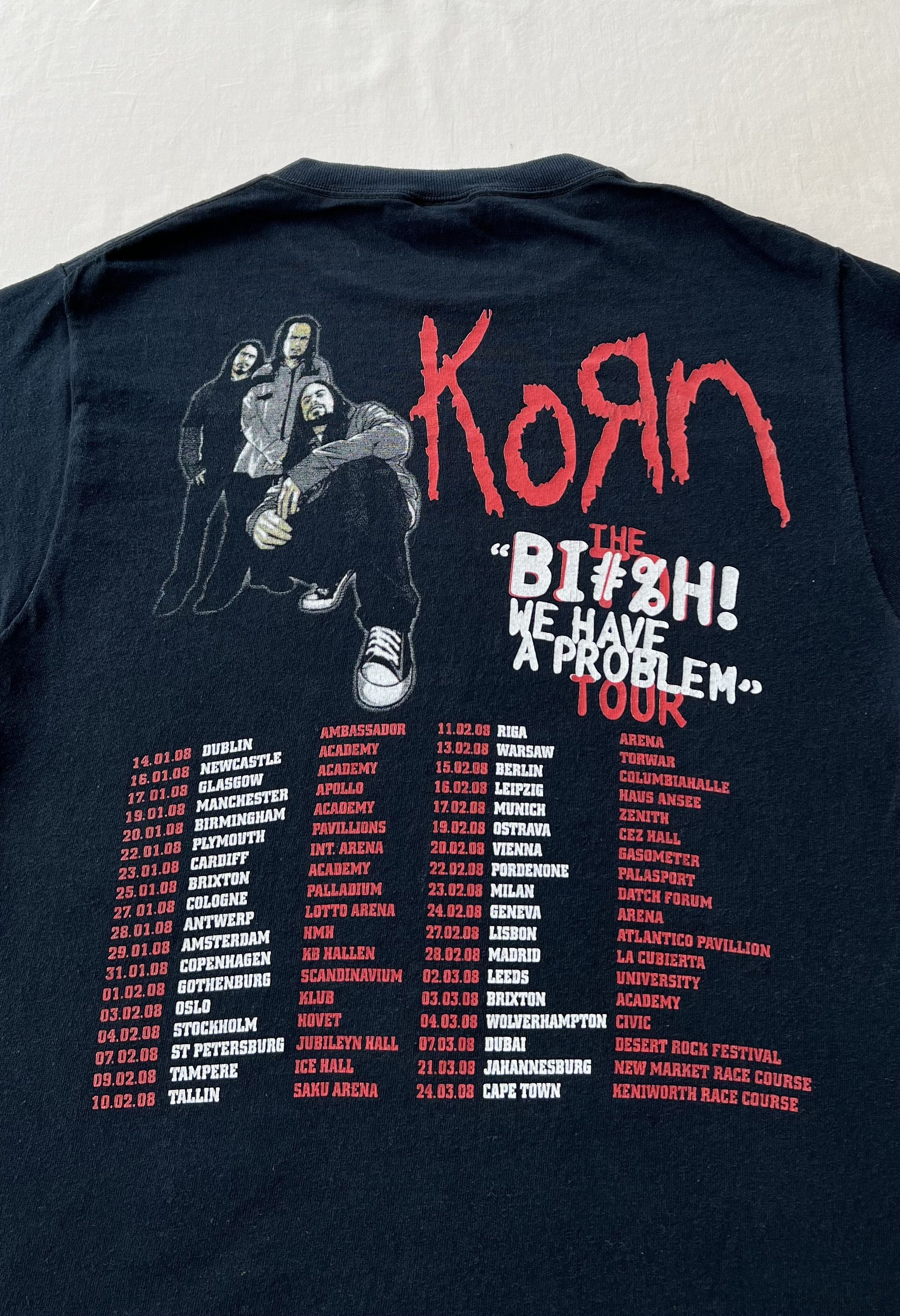Band Tees Vintage 2008 Korn Bitch We Have a Problem Rock Band T-shirt Size US S / EU 44-46 / 1 - 12 Thumbnail
