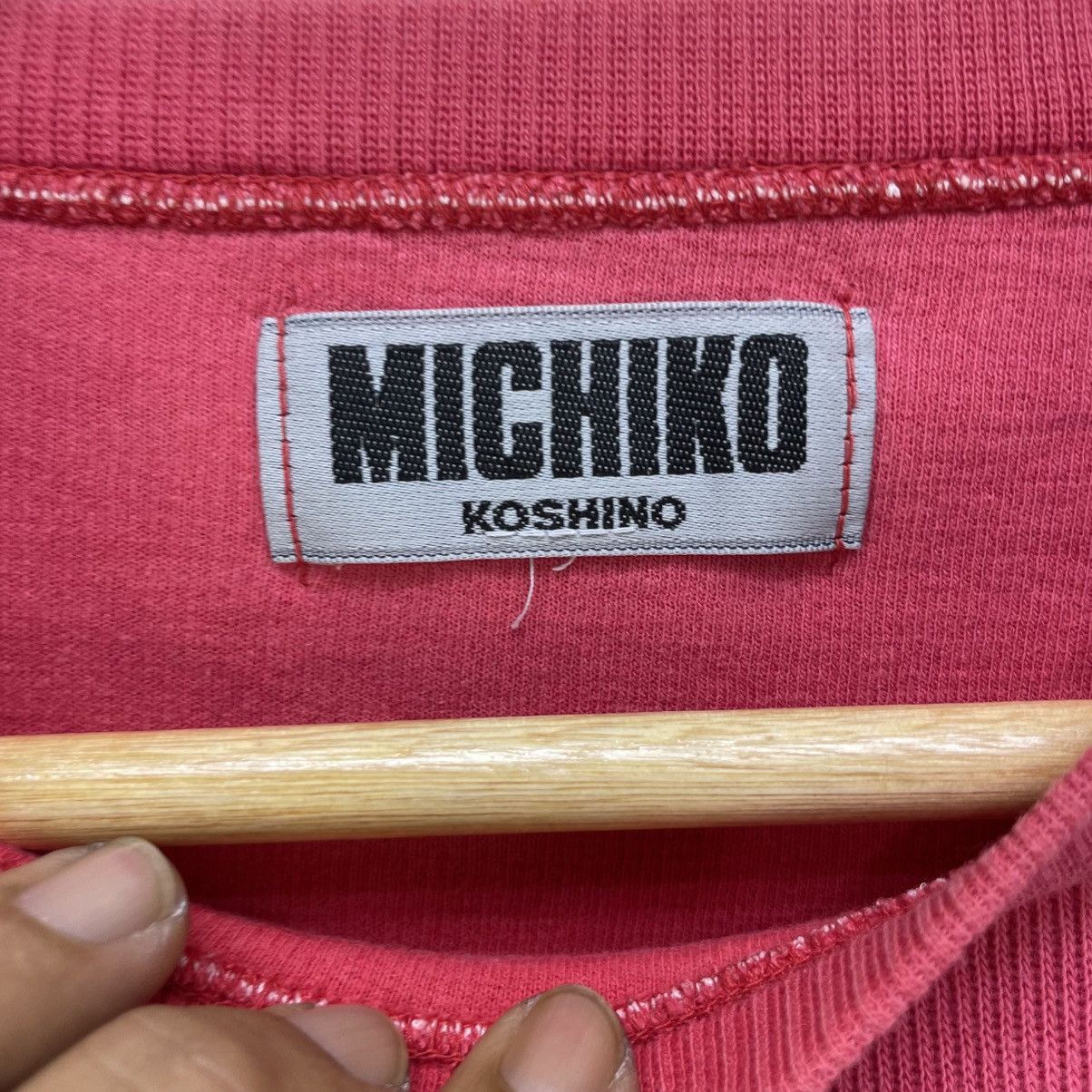 Michiko Koshino London 💥Vintage Michiko London Spell Out Big Logo Sweatshirt Size US M / EU 48-50 / 2 - 4 Thumbnail