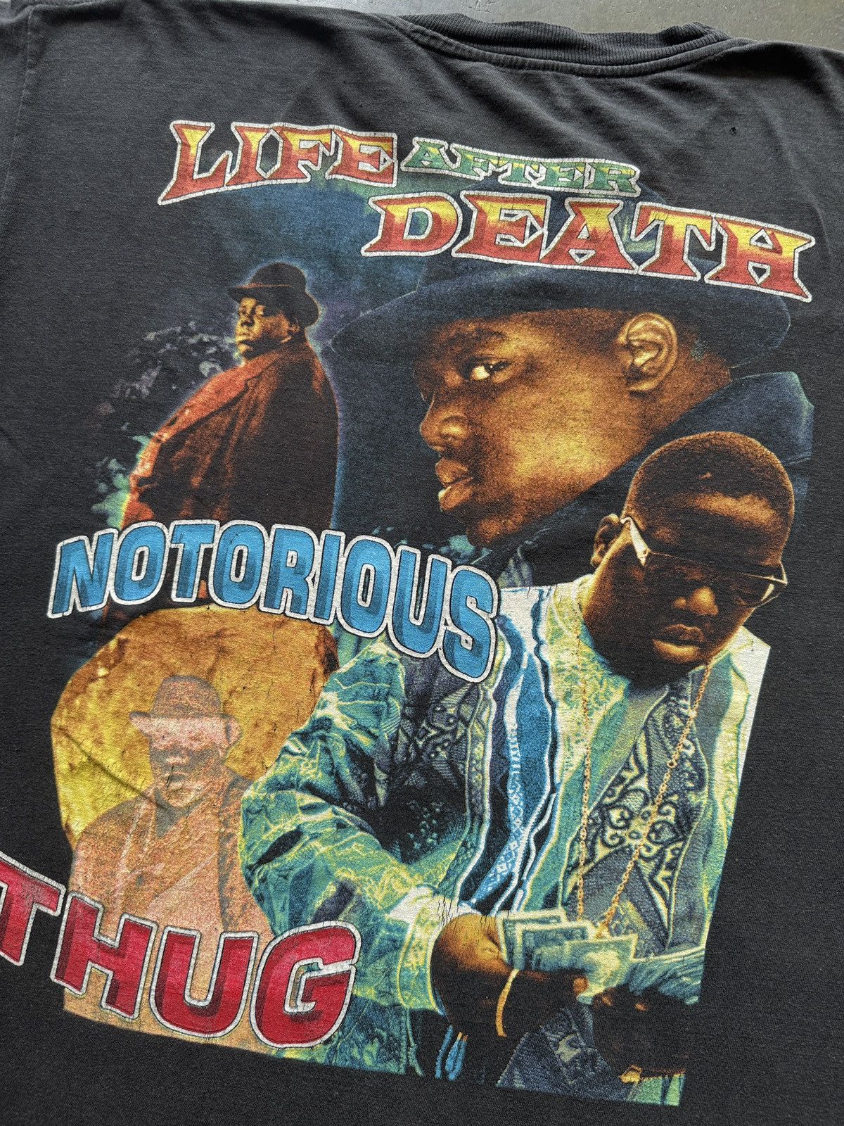 Vintage ‘90s Notorious BIG Biggie Rap Tee Shirt Memorial Nas Wu Tang Size US XL / EU 56 / 4 - 8 Thumbnail