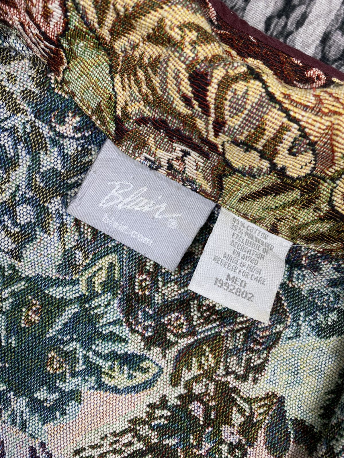 Japanese Brand Vtg Blair Kitten Allover Pattern Jacquard Tapestry Jacket Size US M / EU 48-50 / 2 - 10 Thumbnail