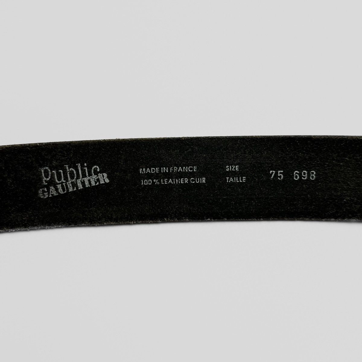 Jean Paul Gaultier 80’s Jean Paul Gaultier Public Gaultier Leather Belt Size ONE SIZE - 4 Thumbnail