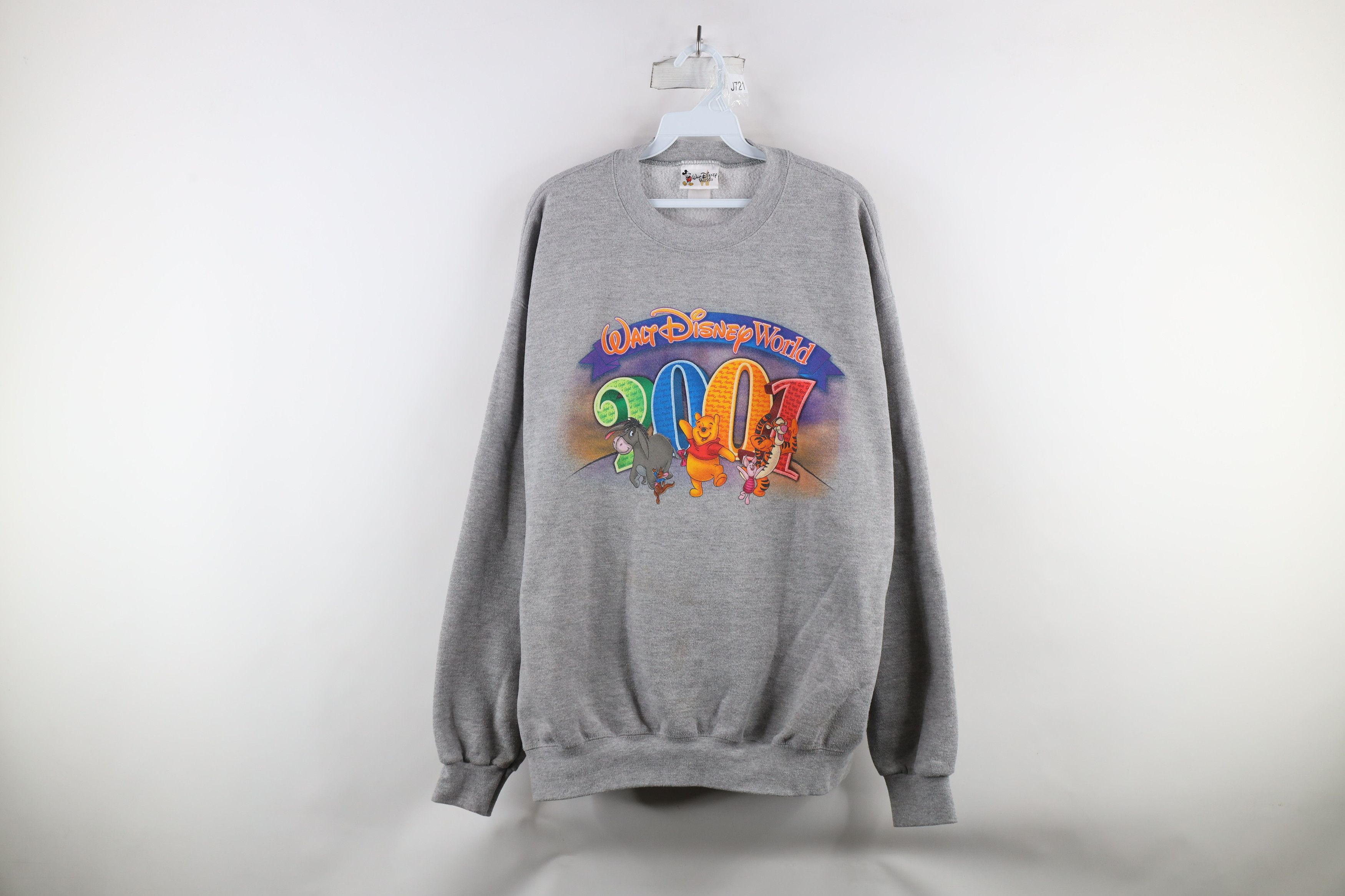 Disney × Vintage Vintage Y2K 2001 Disney Walt World Crewneck Sweatshirt Size US XL / EU 56 / 4 - 1 Thumbnail