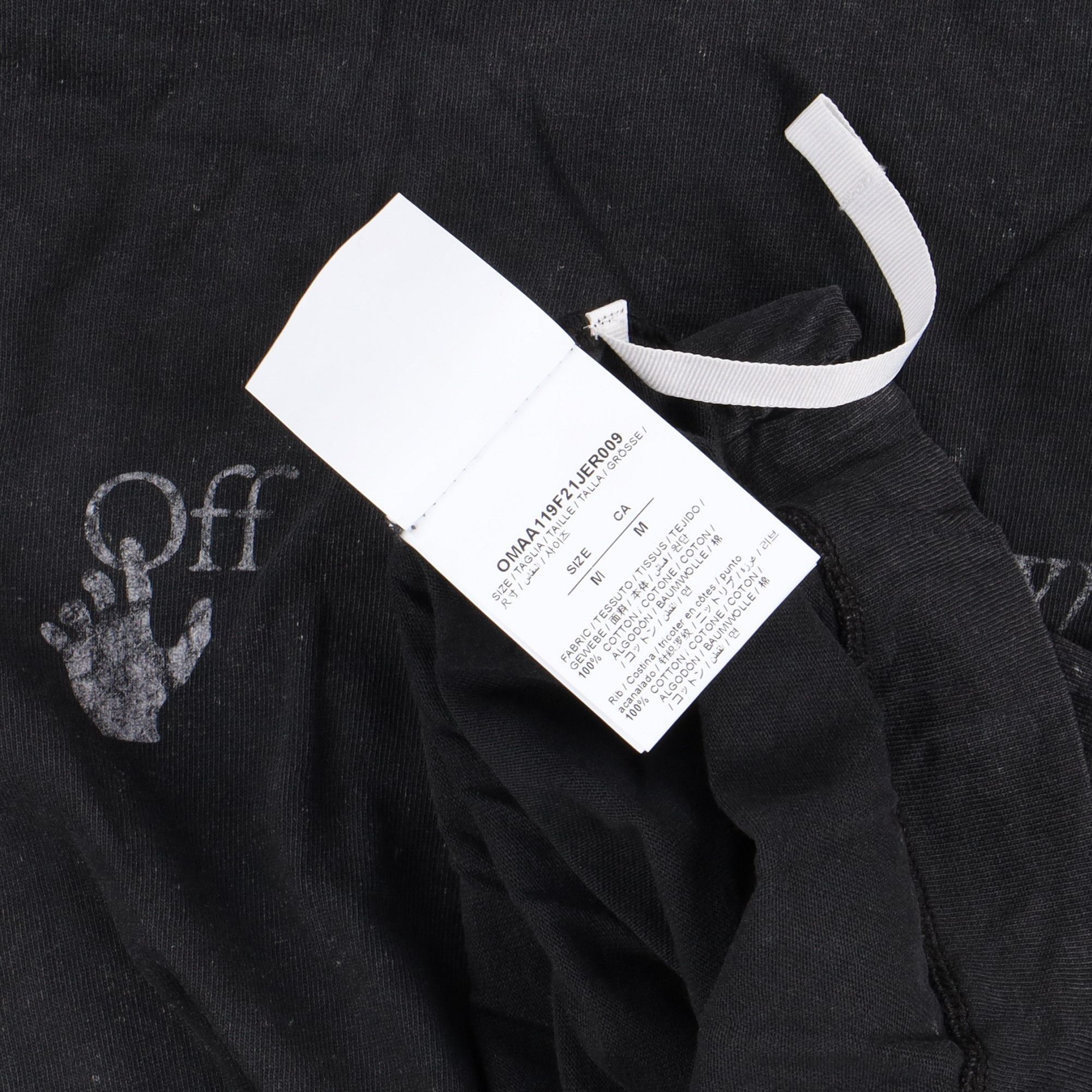 Off-White Washed Black Vintage Logo Oversized Skate T-Shirt Size US M / EU 48-50 / 2 - 6 Thumbnail