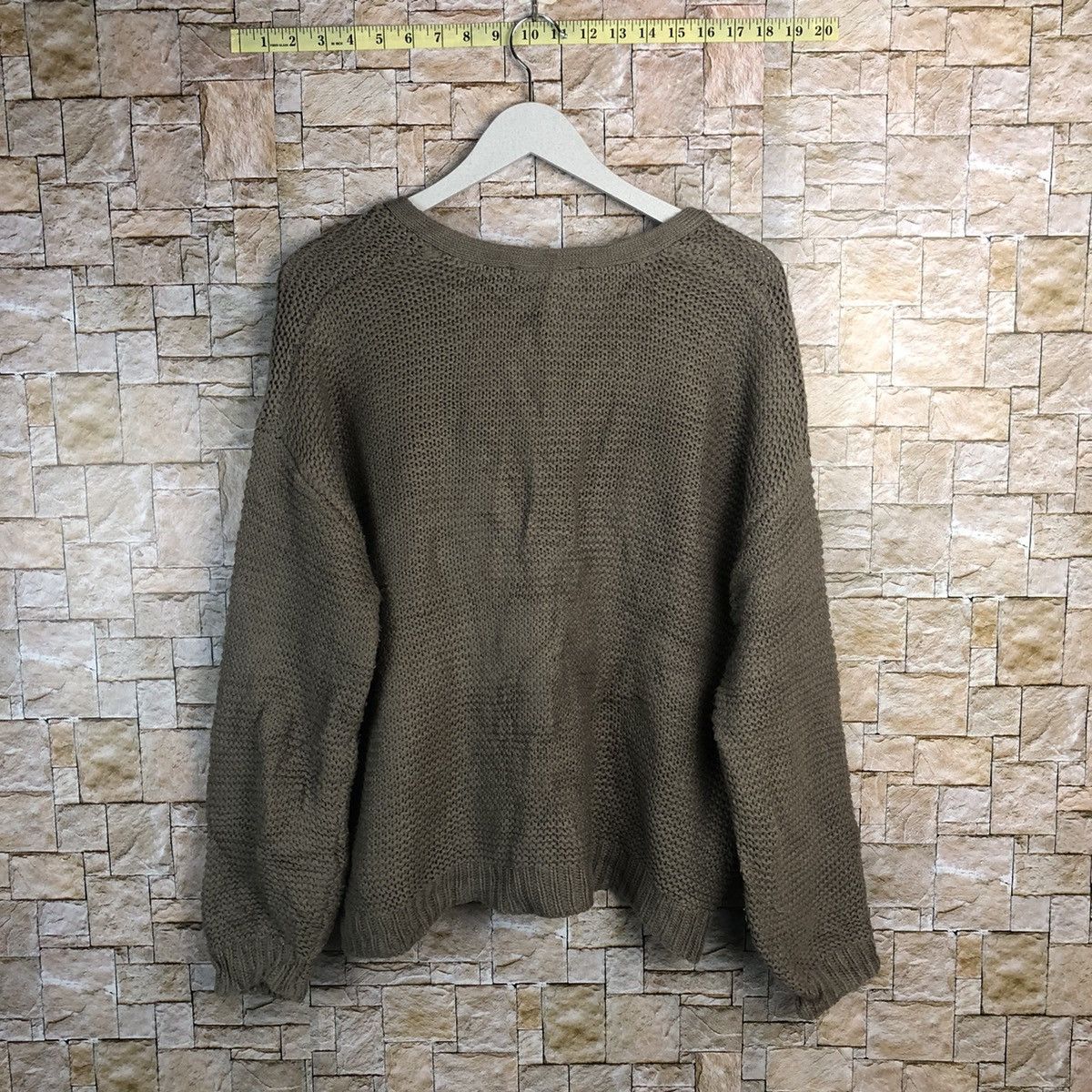 Sugar Spoon Brown baggy Cardigan Knitwear #A194