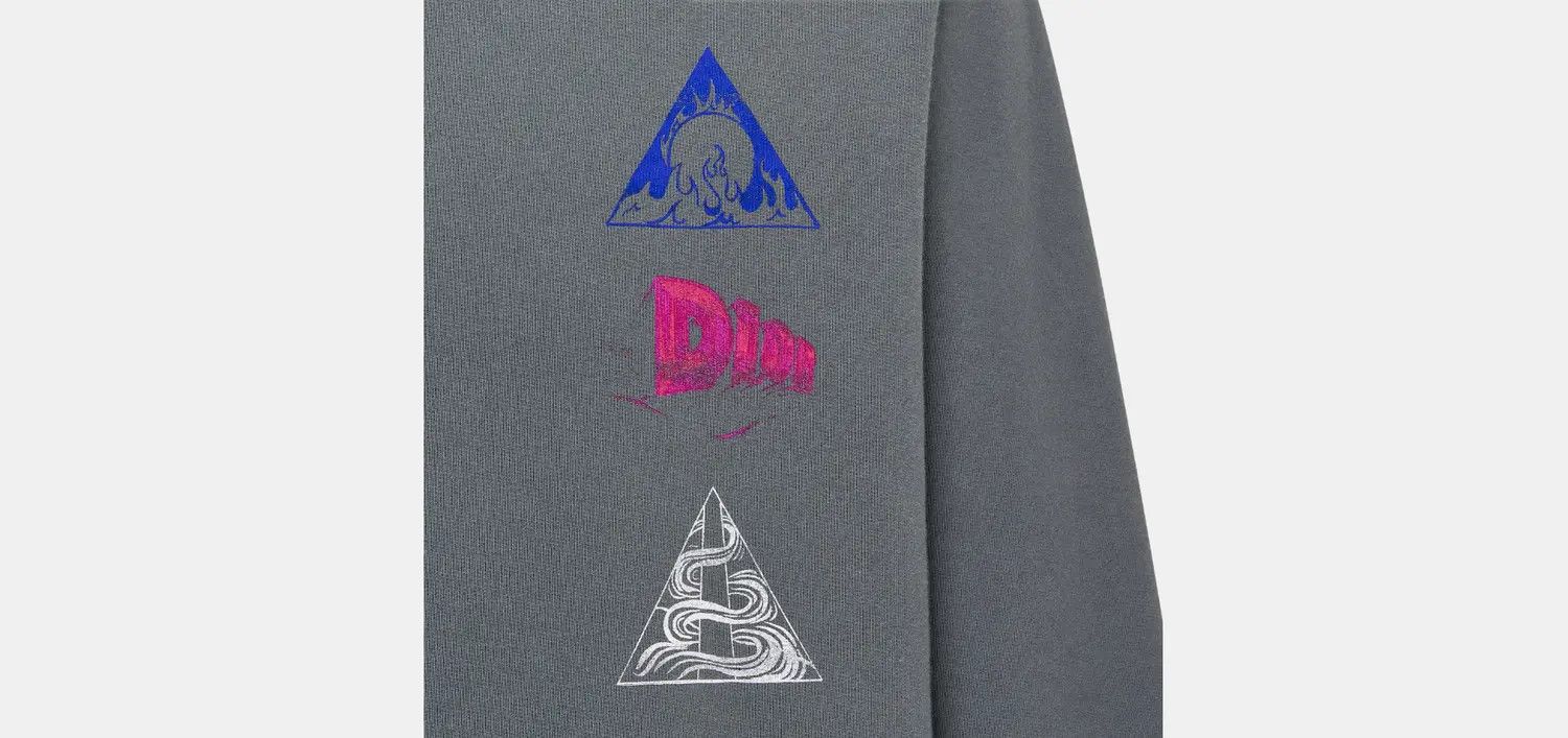 Dior o1w1db10824 Hooded Sweatshirt, Relaxed Fit in Multicolor Size US XXL / EU 58 / 5 - 3 Thumbnail