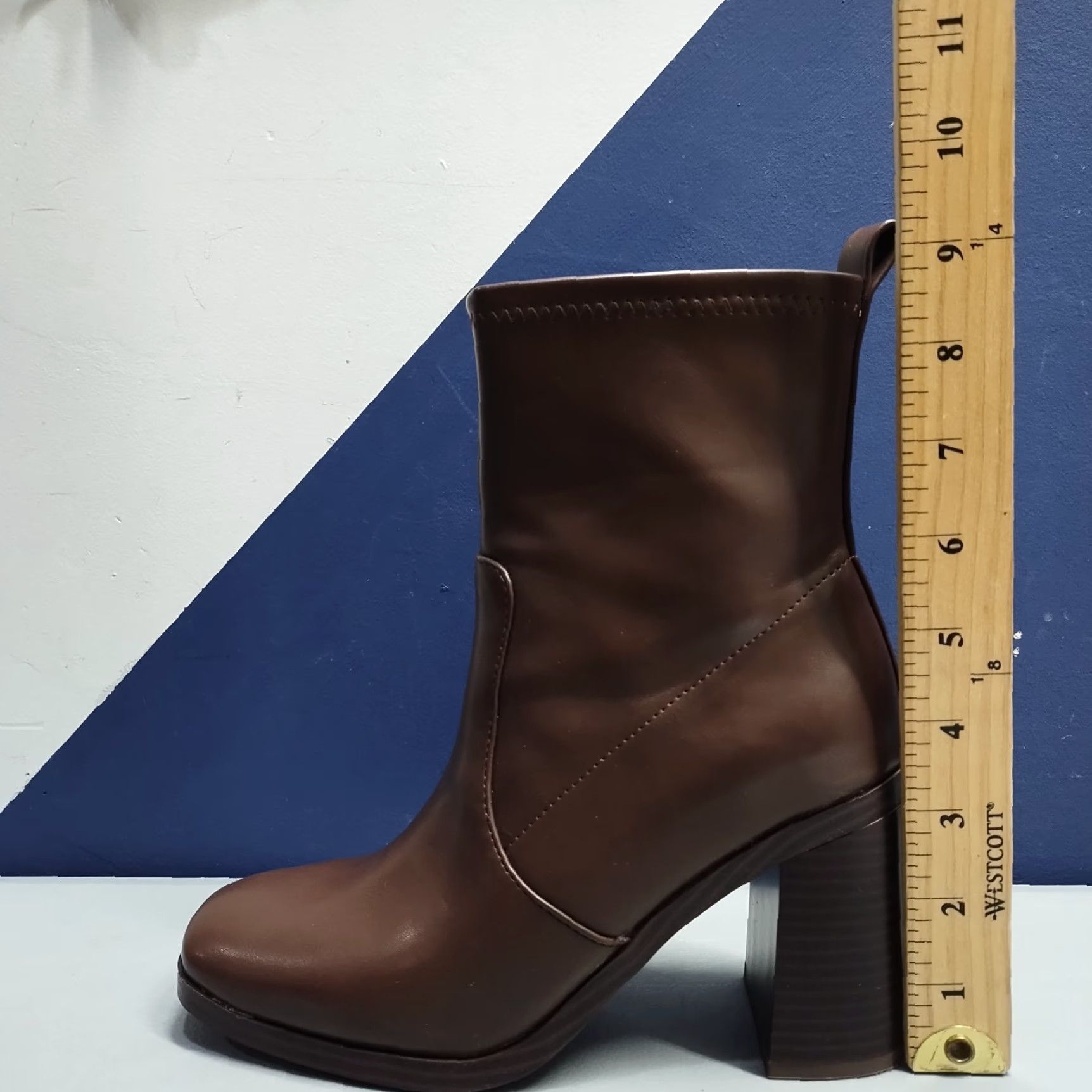 Vintage LC Lauren Conrad Zamino Boots Womens US Size 6M Brown Square Toe Side Zip Boots & 6M Womens LC Zamino Bootie Shoe Size US 6 / IT 36 - 8 Thumbnail