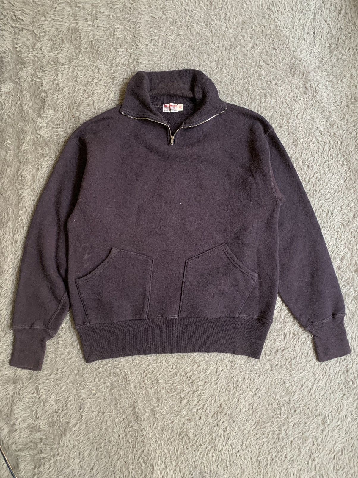 Japanese Brand Vintage Half Zip Warehouse U.N.C. 81 Sweatshirt Size US M / EU 48-50 / 2 - 3 Thumbnail