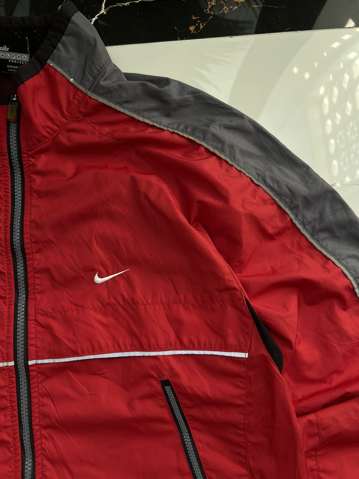 Nike × Vintage 90’s NIKE ALPHA RETRO RARE Y2K TRACK JACKET SWOOSH LOGO Size US M / EU 48-50 / 2 - 5 Thumbnail