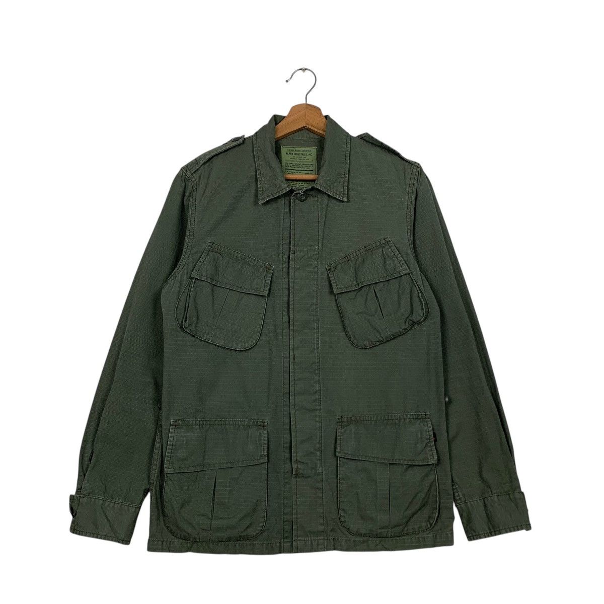 Alpha Industries × Vintage ☀️Vintage Alpha Industries military jacket Size US M / EU 48-50 / 2 - 1 Thumbnail