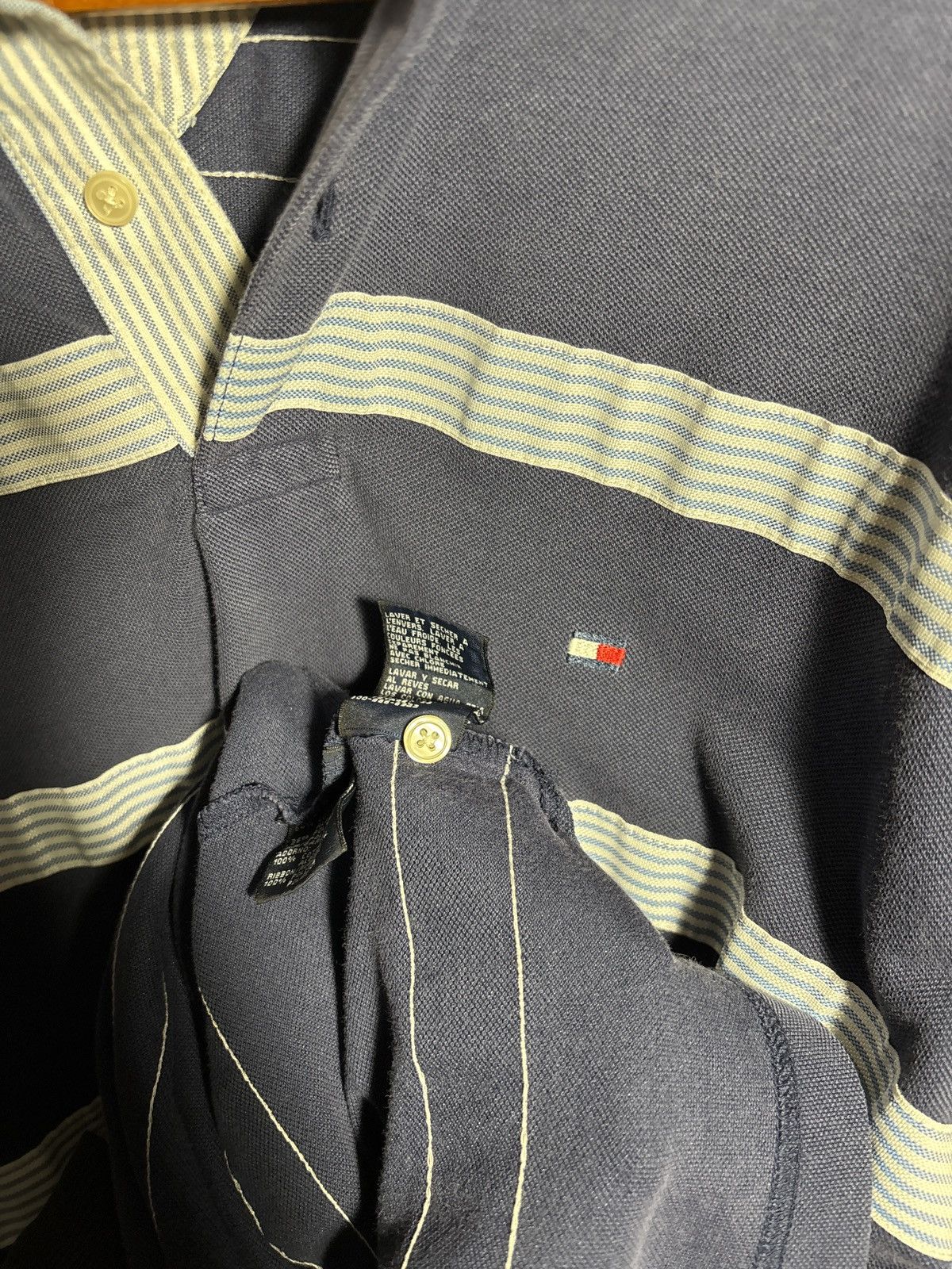 Tommy Hilfiger Y2K Blue Golfer polo shirt vintage prep style(small) Size US S / EU 44-46 / 1 - 2 Thumbnail