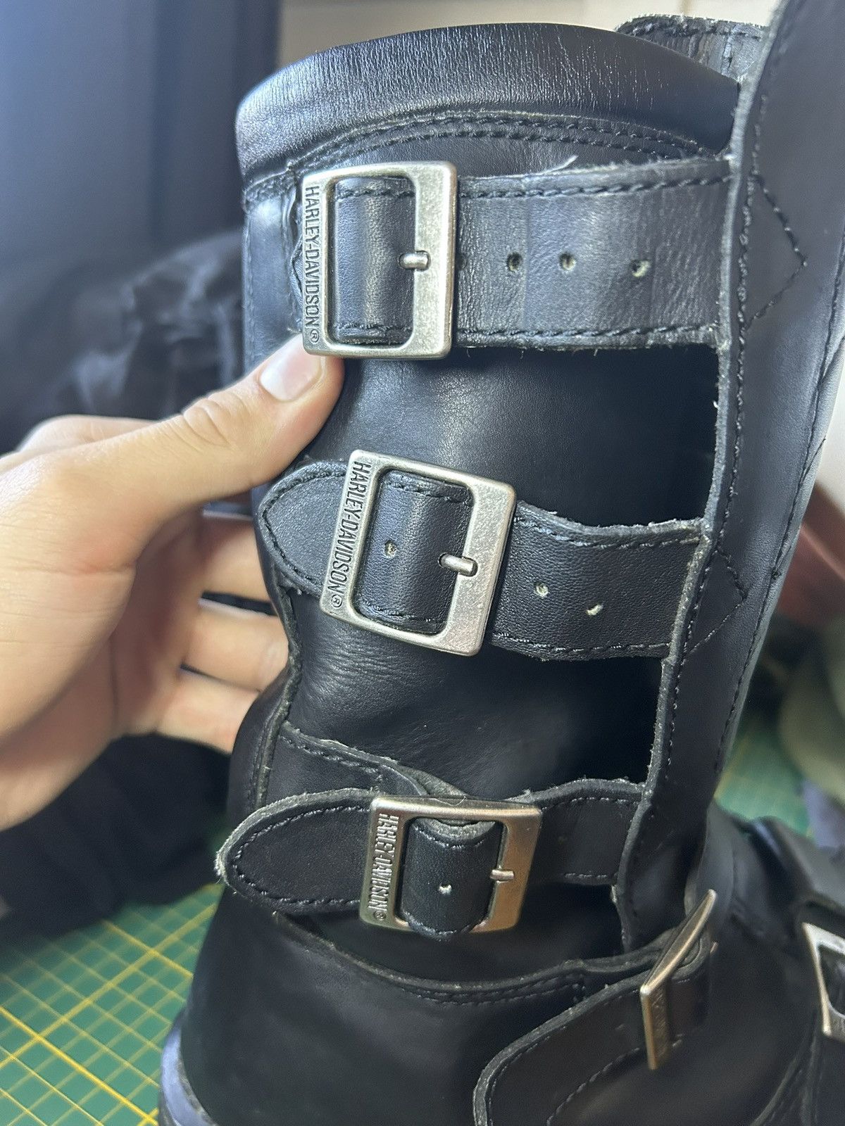 Harley Davidson Vintage Harley Davidson “Defender” moto boots Size US 11.5 / EU 44-45 - 4 Thumbnail