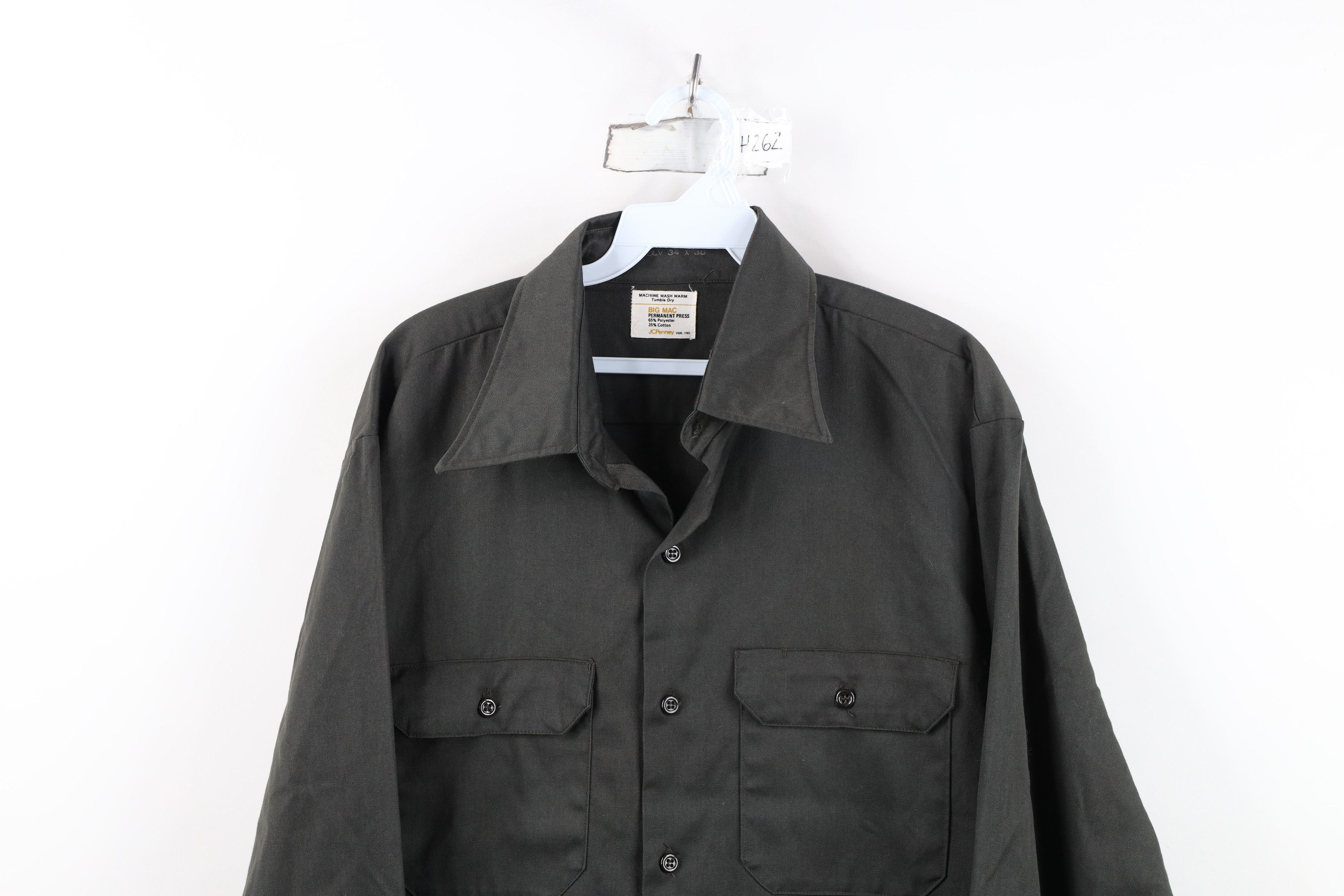 Big Mac Vintage 60s Big Mac Mechanic Collared Button Shirt Green USA Size US L / EU 52-54 / 3 - 2 Thumbnail