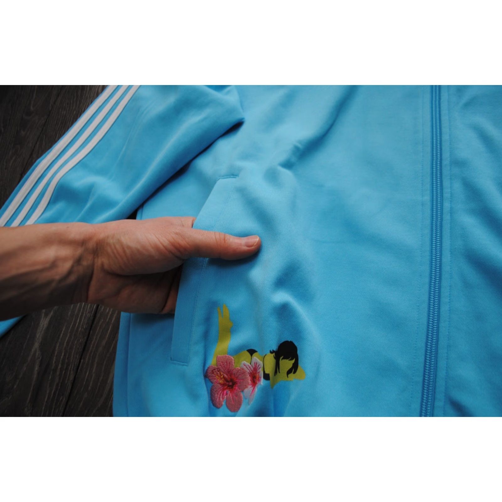 Adidas MENS 2006 HONOLULU HAWAÏ TRACK TOP ADIDAS ORIGINALS JACKET XL BLUE VINTAGE Size US XL / EU 56 / 4 - 6 Thumbnail