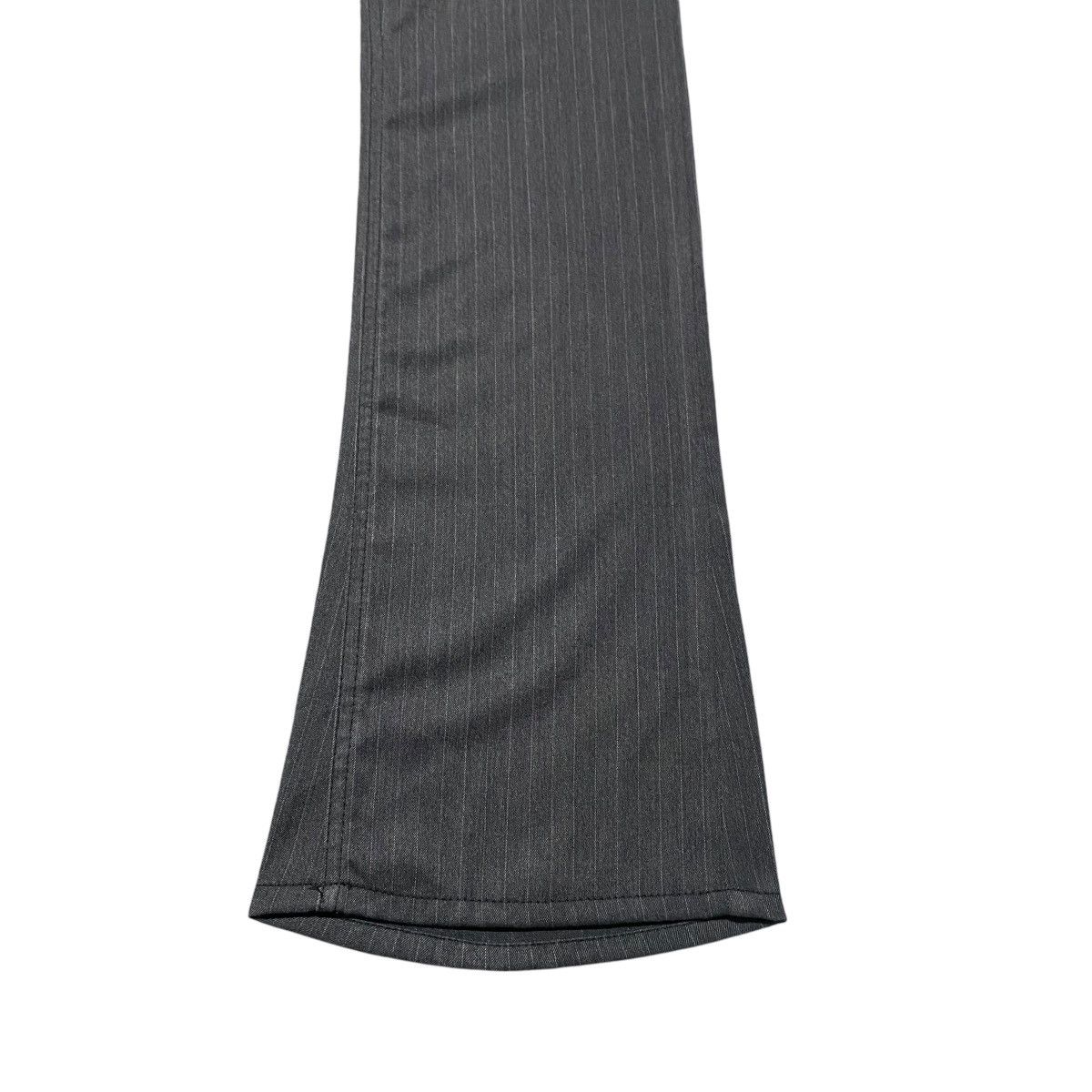 Japanese Brand GARÇON WAVE Pinstripe Wolf Low Flare Pants Size US 31 - 8 Thumbnail