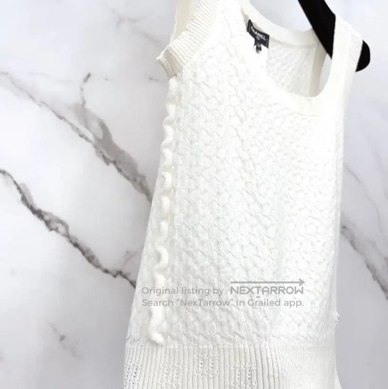 Chanel Chanel White Cashmere Women's T-Shirt . Size S / US 4 / IT 40 - 4 Thumbnail