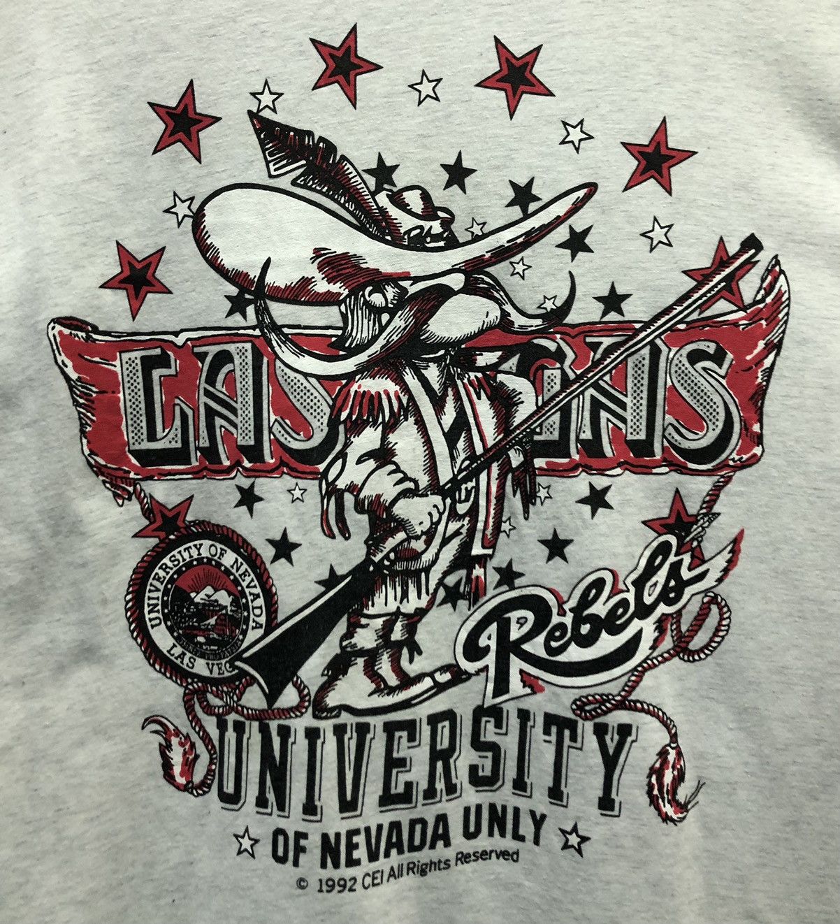 Vintage Vintage 1992 University Of Nevada Las Vegas T-Shirt Size US M / EU 48-50 / 2 - 3 Thumbnail