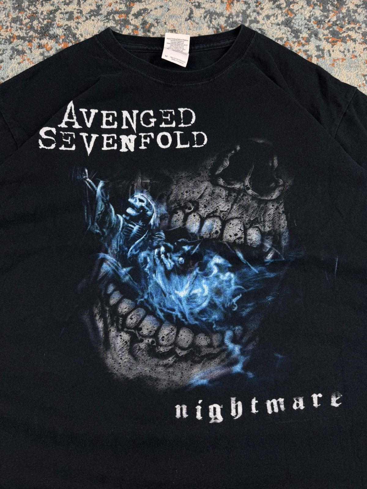 Band Tees Vintage 00s Avenged Sevenfold nightmare graphic band tee Size US M / EU 48-50 / 2 - 4 Thumbnail