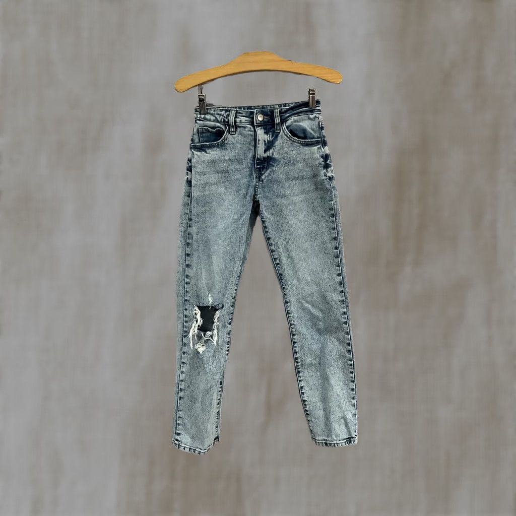 Vintage KanCan Signature Women's Jeans Relaxed Fit Size 23 Blue Denim Button Solid 5-Pocket Vintage No Boys Girls Mens Womens Size 40" / US 18 - 1 Thumbnail