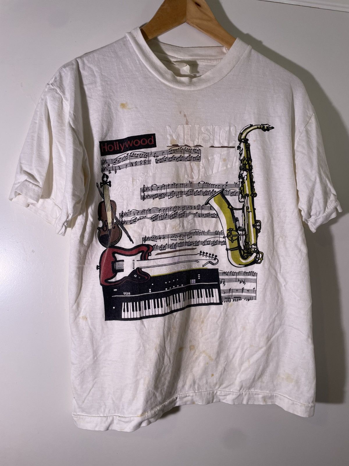 Vintage 90’s 2000’s Y2K VTG Vintage Hollywood CA Jazz Music T Shirt Size US L / EU 52-54 / 3 - 1 Thumbnail