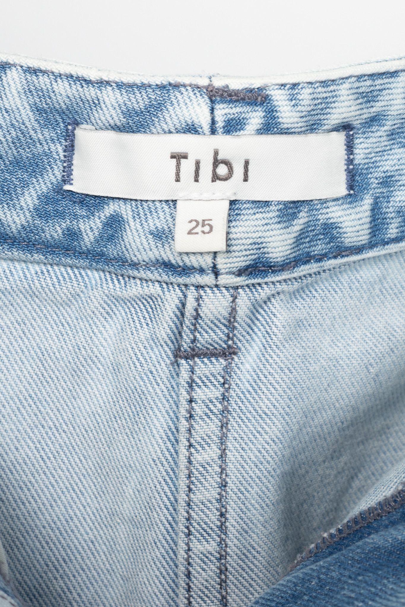 Tibi Tibi Sid Acid Iceberg Blue Wide-Leg Jeans Size 25" / US 0 / IT 36 - 9 Thumbnail