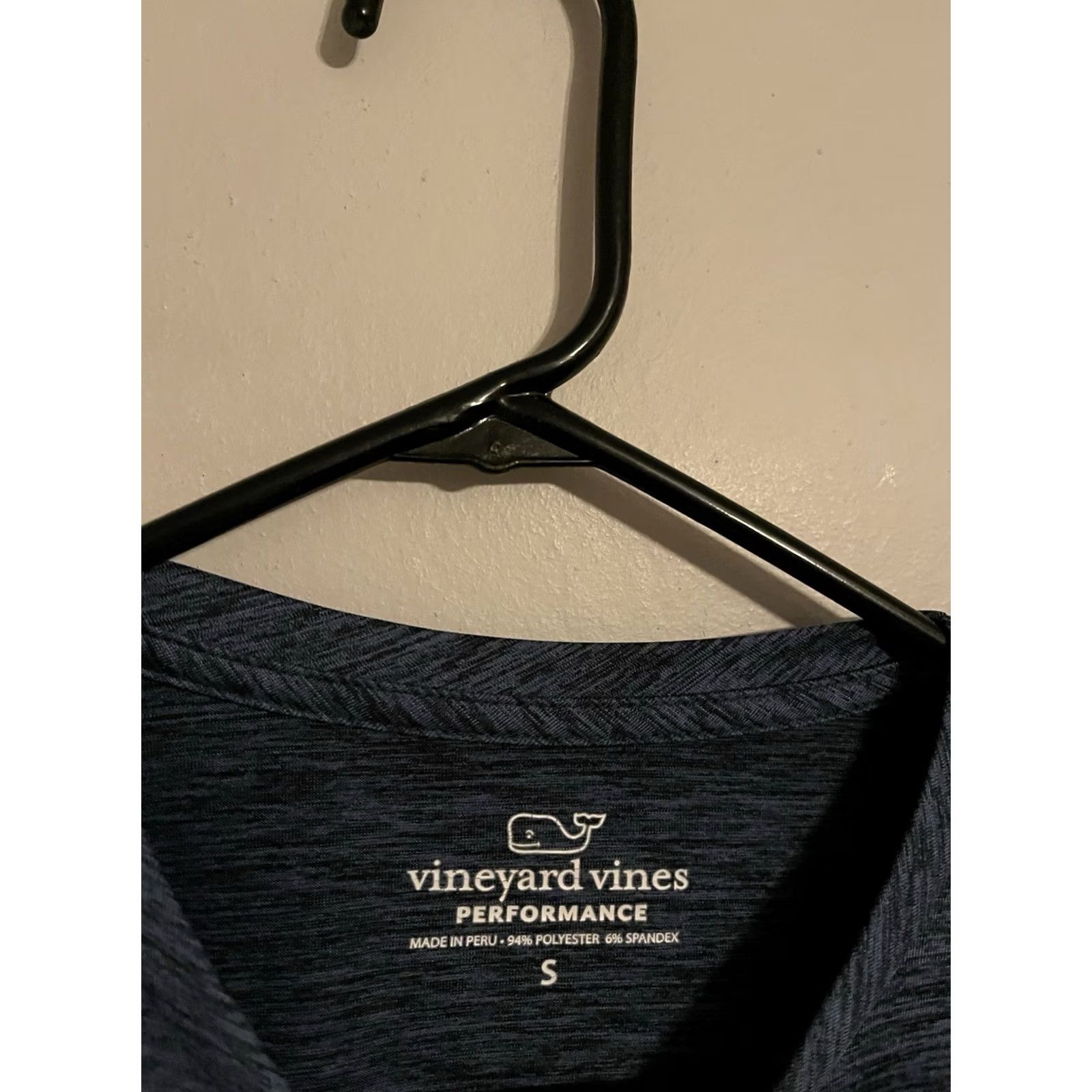 Vineyard Vines Vineyard Vines Performance Long Sleeve Heather Blue Whale Shirt - Men's S Crew Neck Pullover Activewear Shirt Mens Small Whale Theme Size US S / EU 44-46 / 1 - 3 Thumbnail
