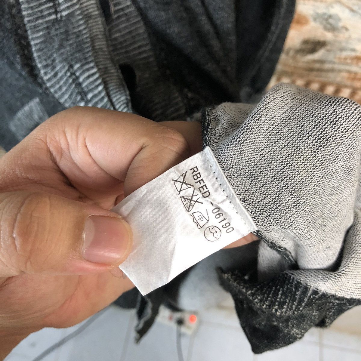 Hiroko Koshino Homme Hiroko Bis Grey Cardigan Knitwear #A961 Size M / US 6-8 / IT 42-44 - 10 Thumbnail